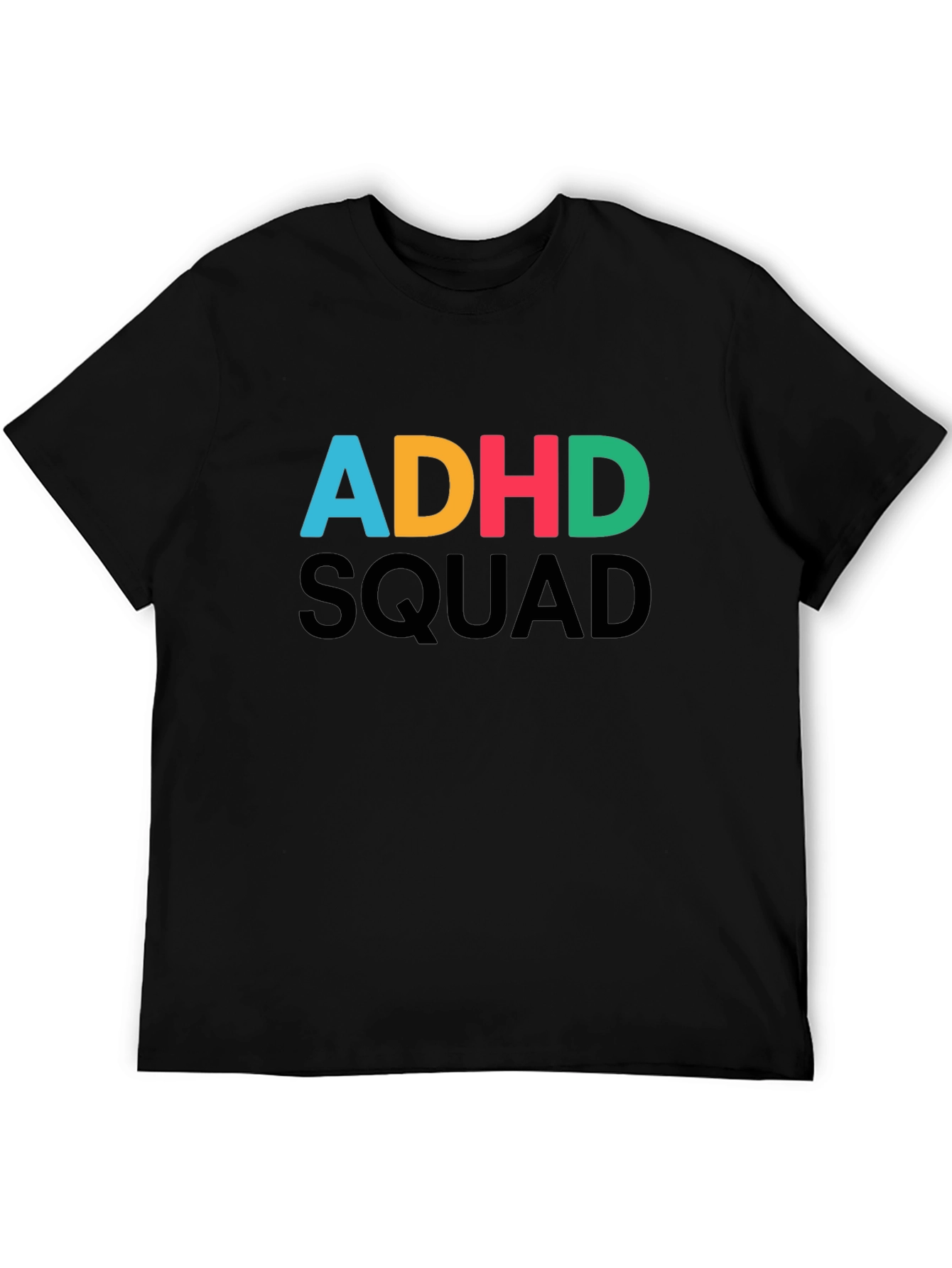ADHD Squad Graphic T-Shirt - Black