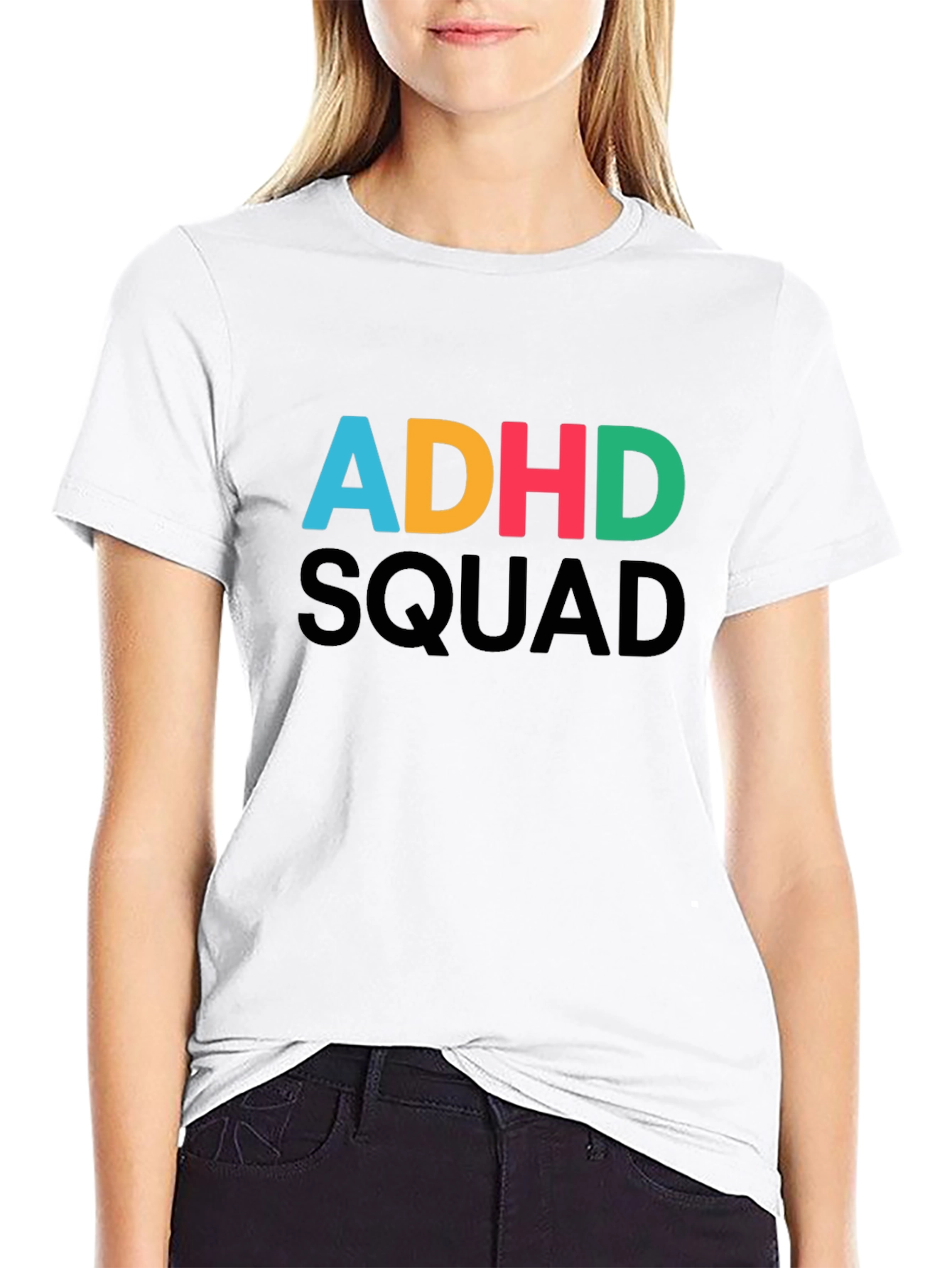 ADHD Squad Graphic T-Shirt - Black