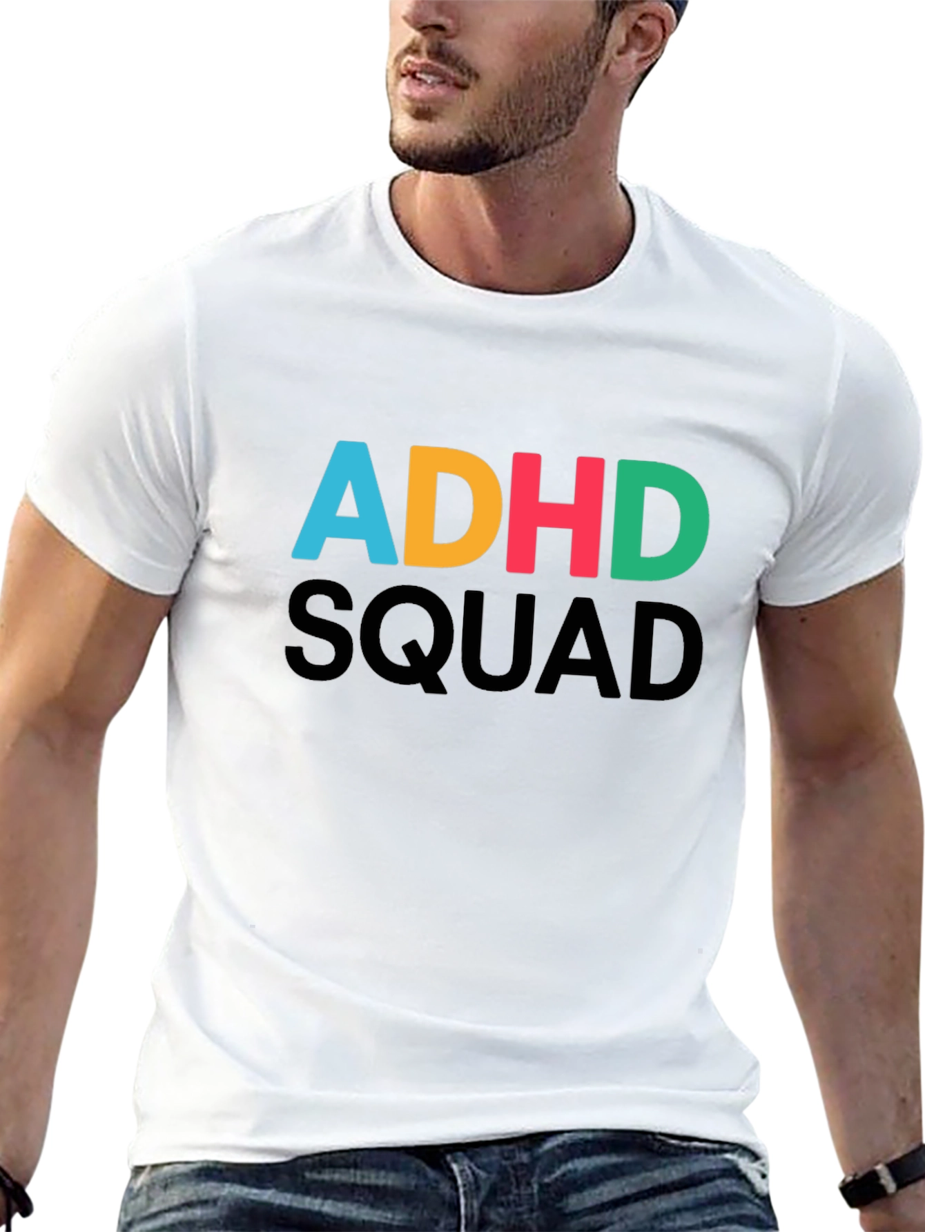 ADHD Squad Graphic T-Shirt - Black