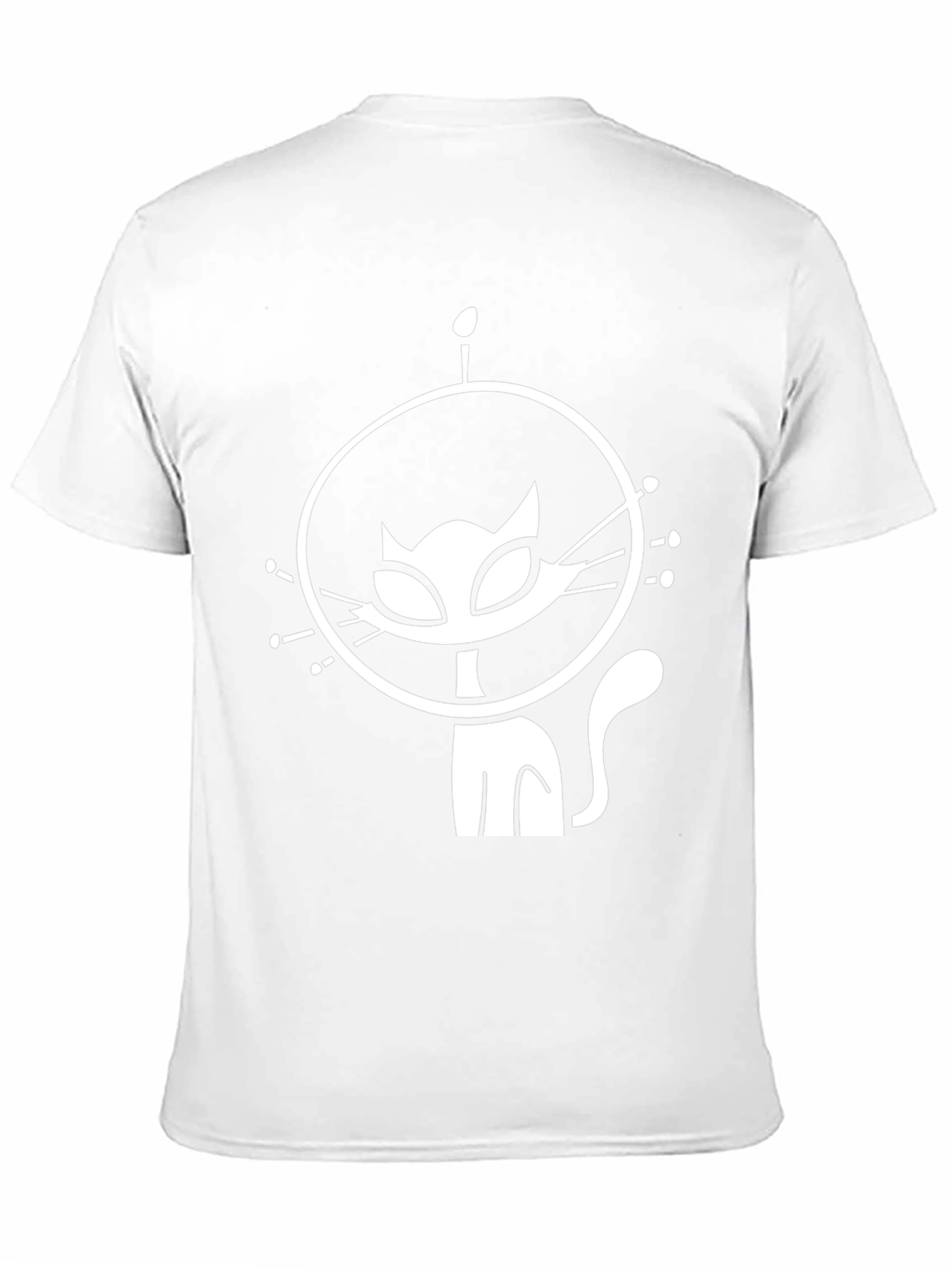 Astronaut Cat Graphic T-Shirt - Black Cotton Tee