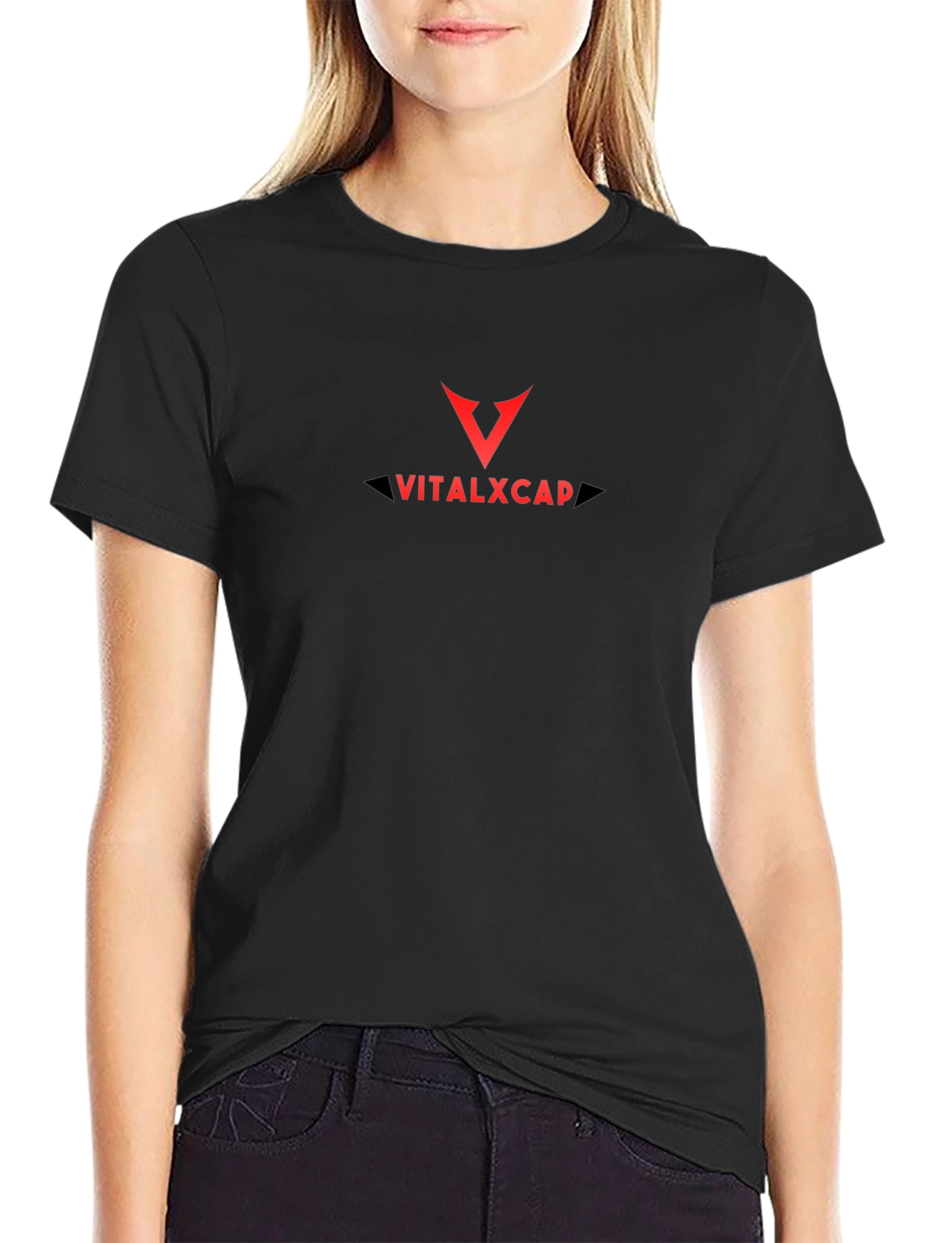VitalXCap Black T-Shirt - Stylish & Comfortable