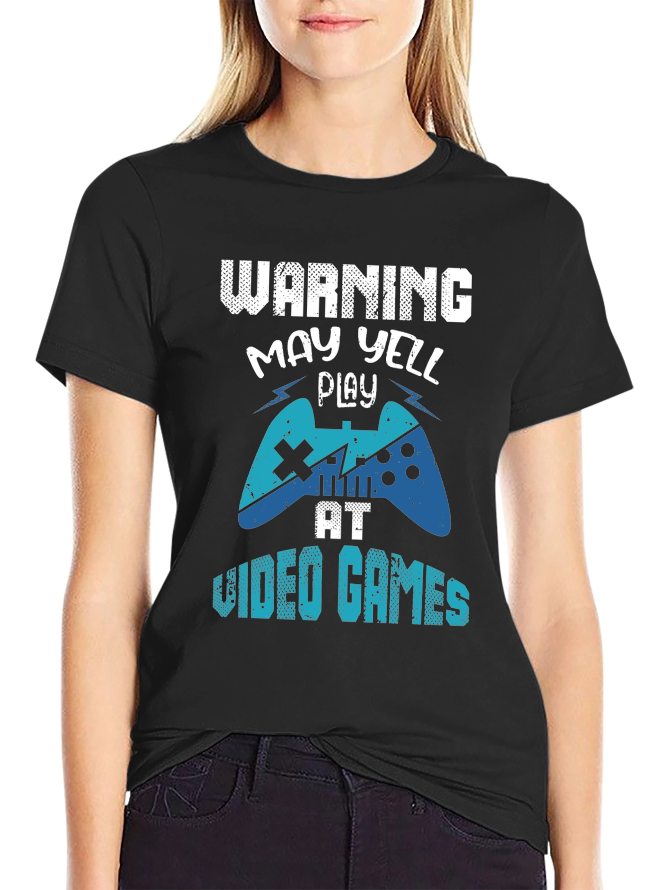 Warning May Yell Play Video Games T-Shirt