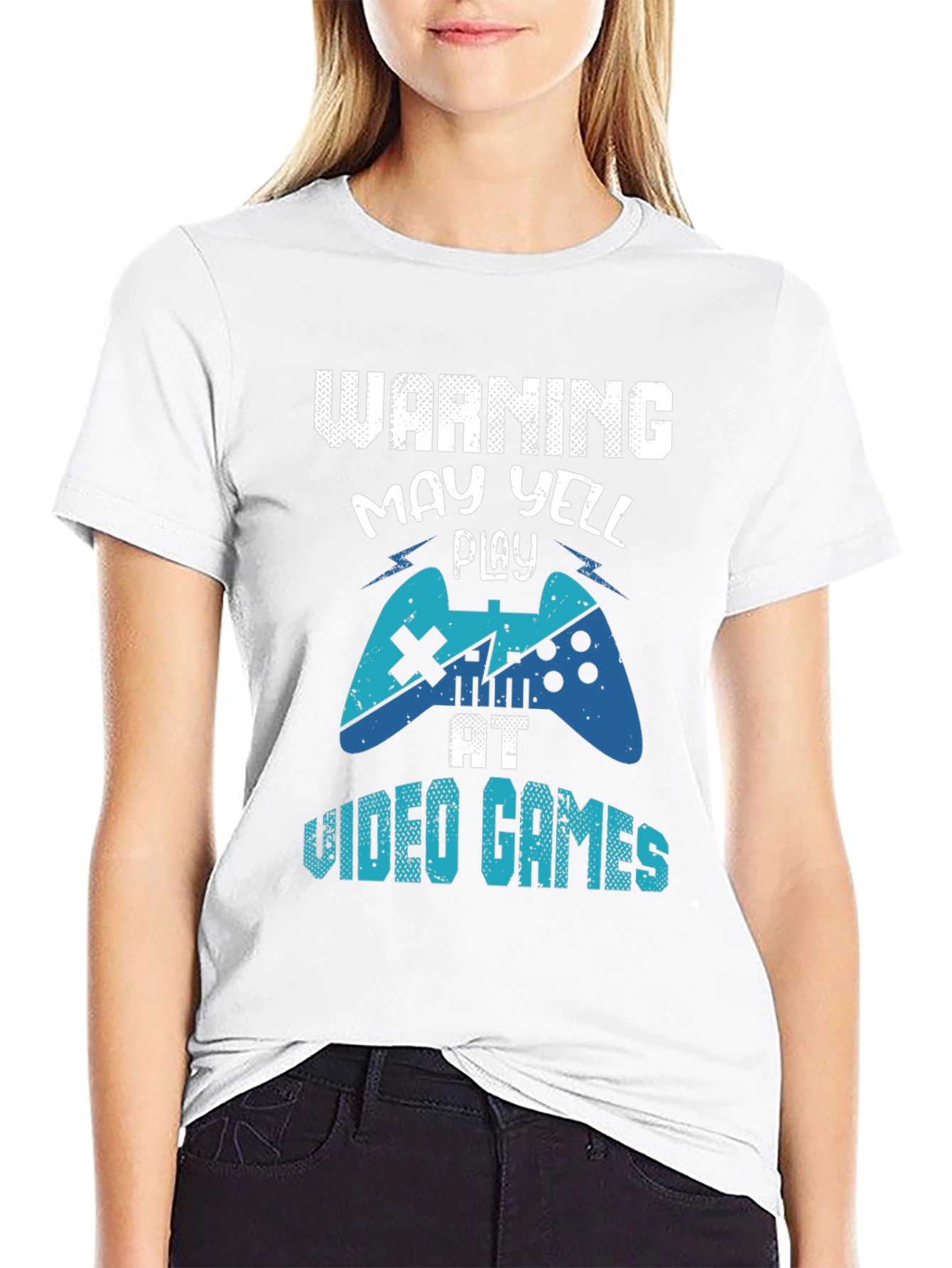 Warning May Yell Play Video Games T-Shirt