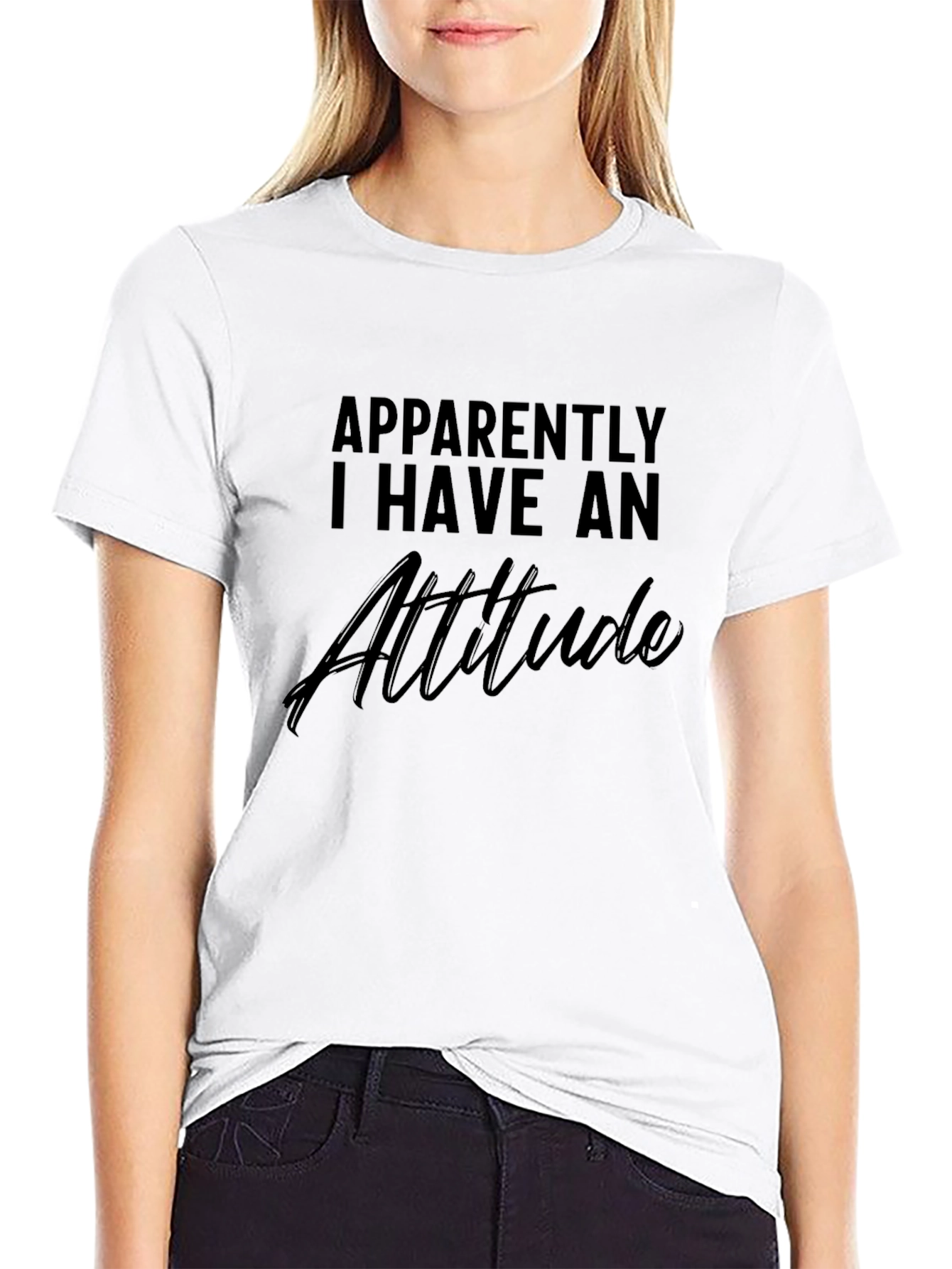 Attitude Graphic Print T-Shirt