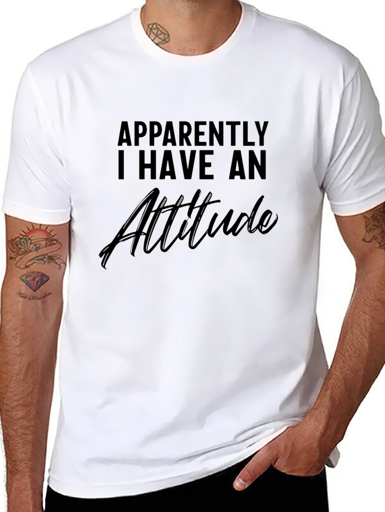 Attitude Graphic Print T-Shirt