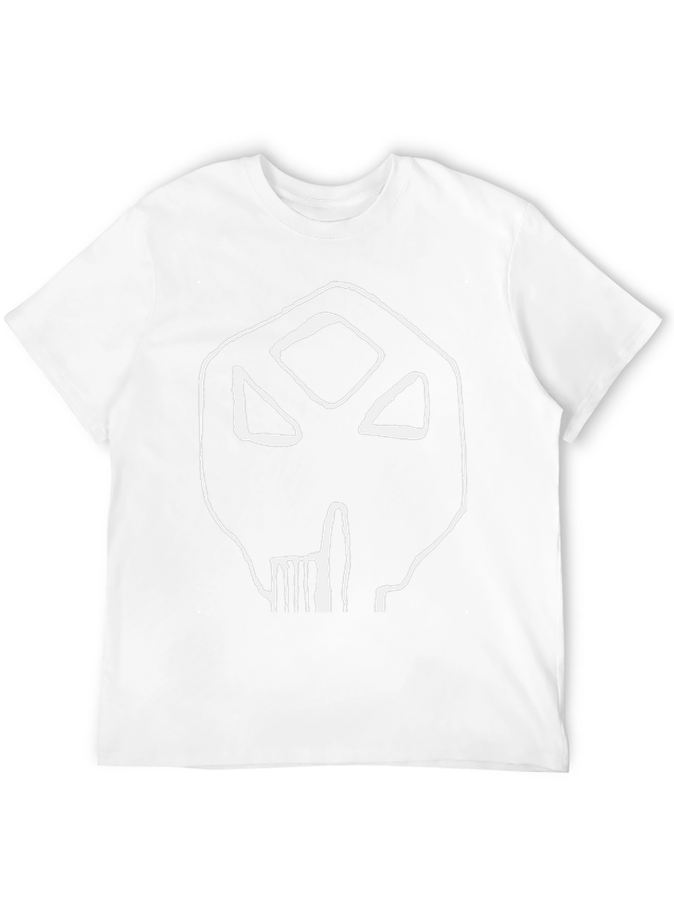 Abstract Skull Graphic Black T-Shirt
