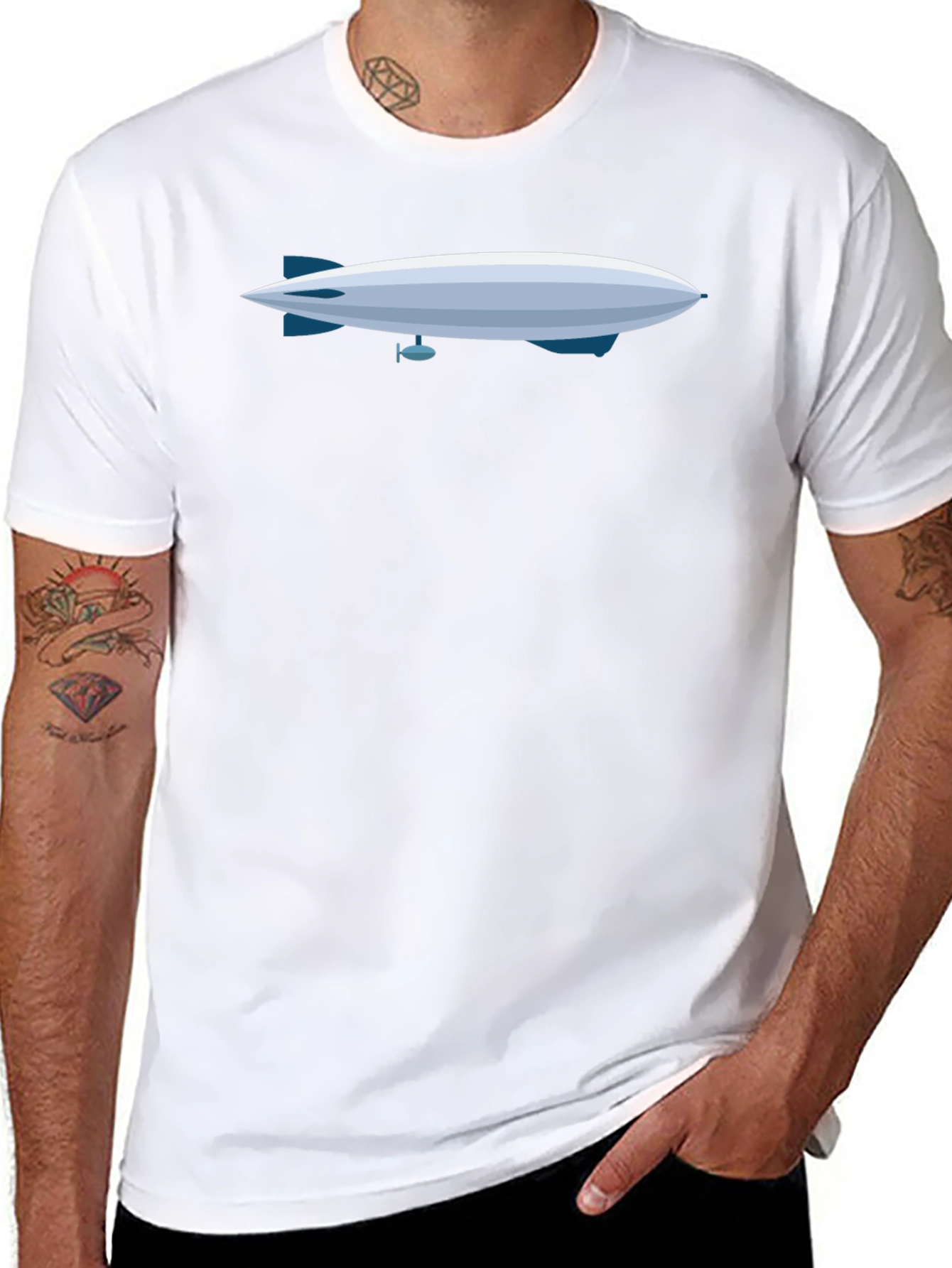 Airship Graphic T-Shirt - Unique Design