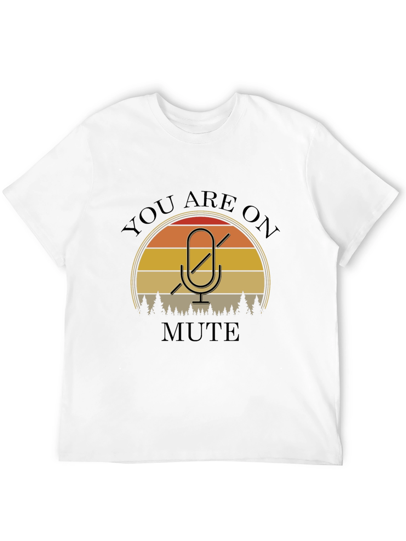 You Are On Mute Graphic Tee - Black