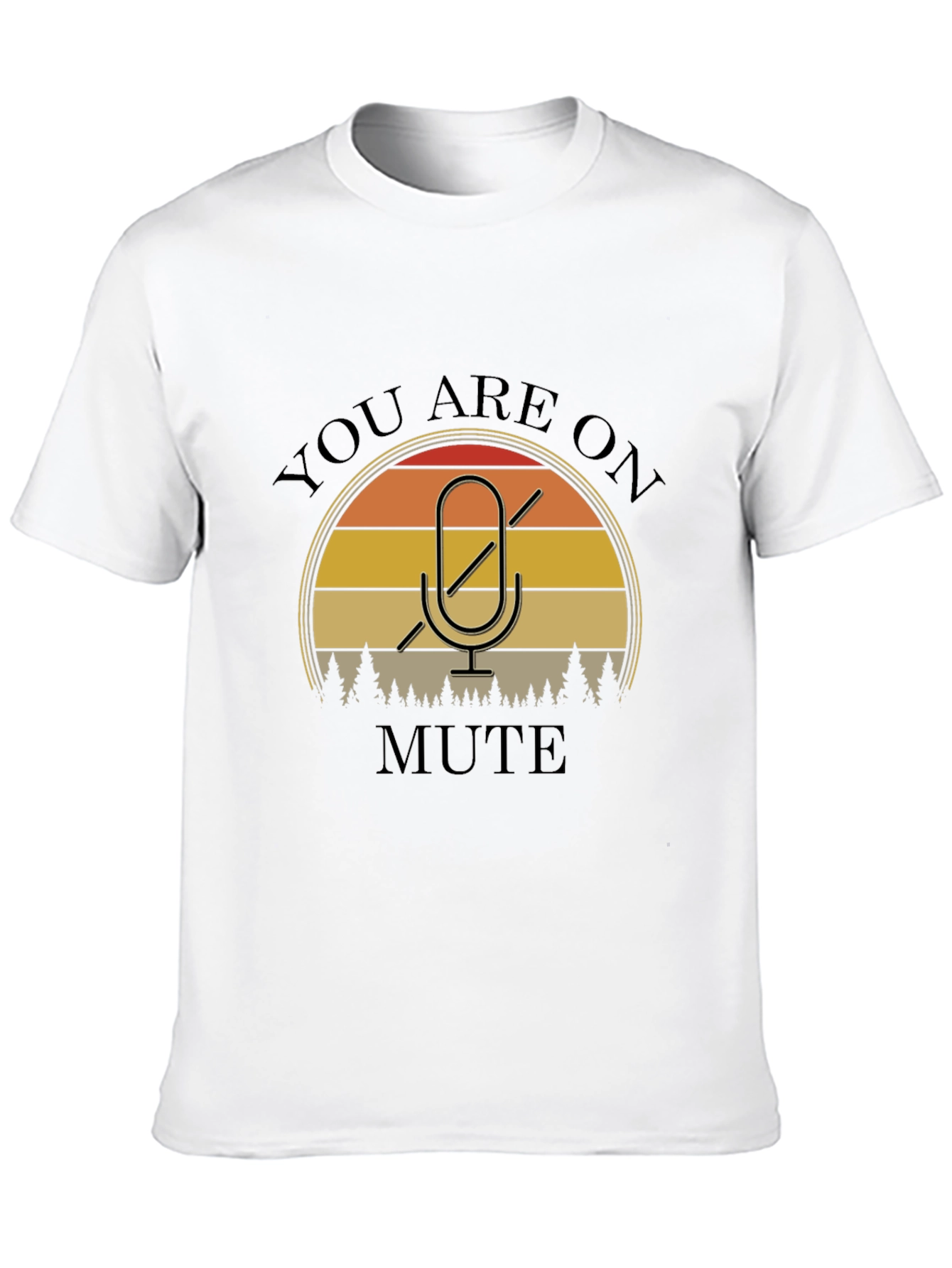 You Are On Mute Graphic Tee - Black