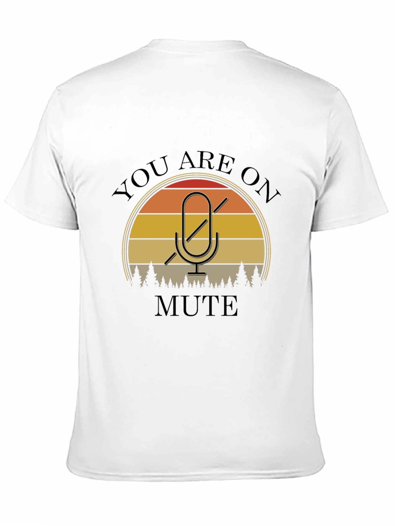 You Are On Mute Graphic Tee - Black