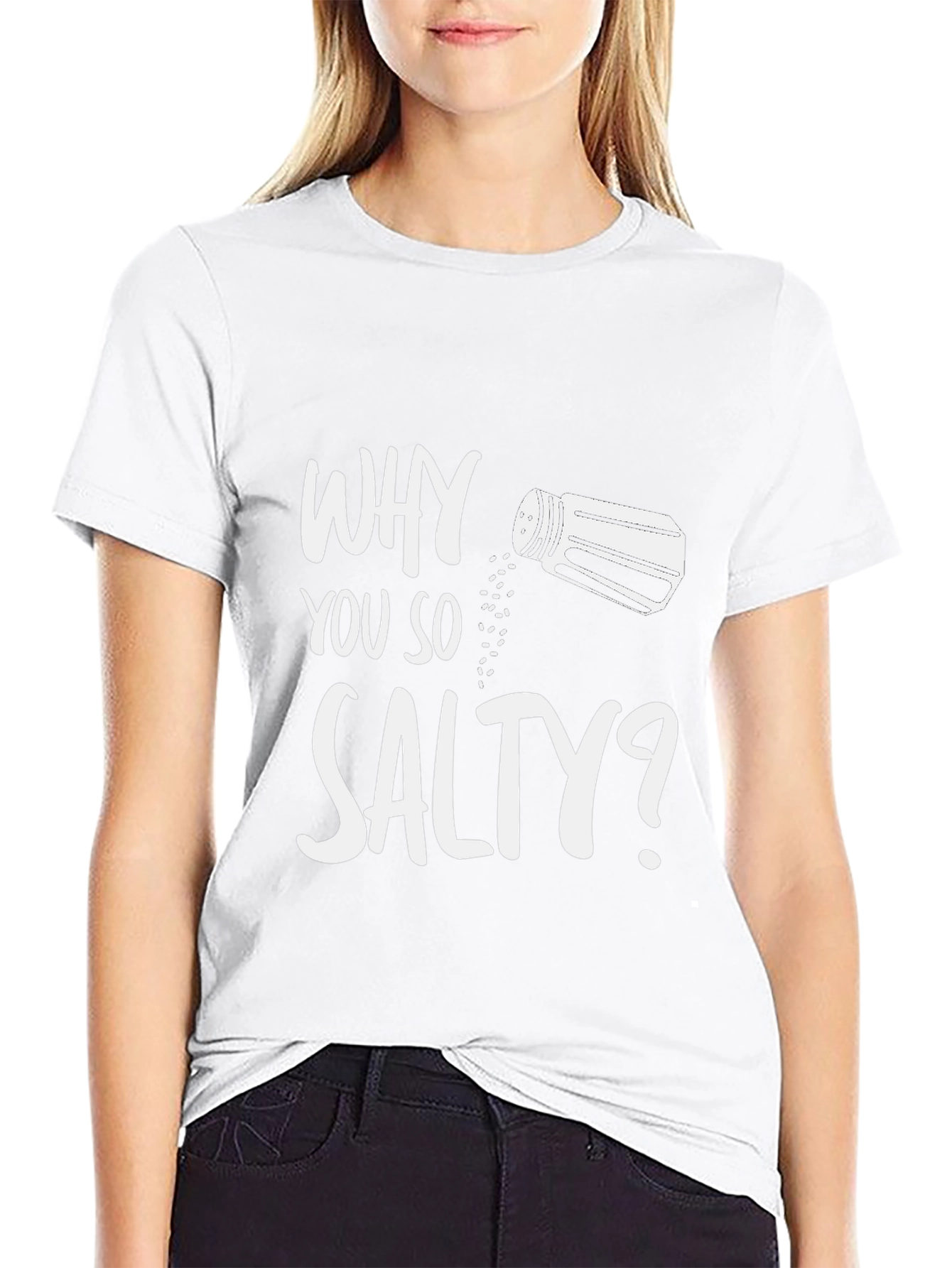 Why You So Salty? Black Graphic T-Shirt