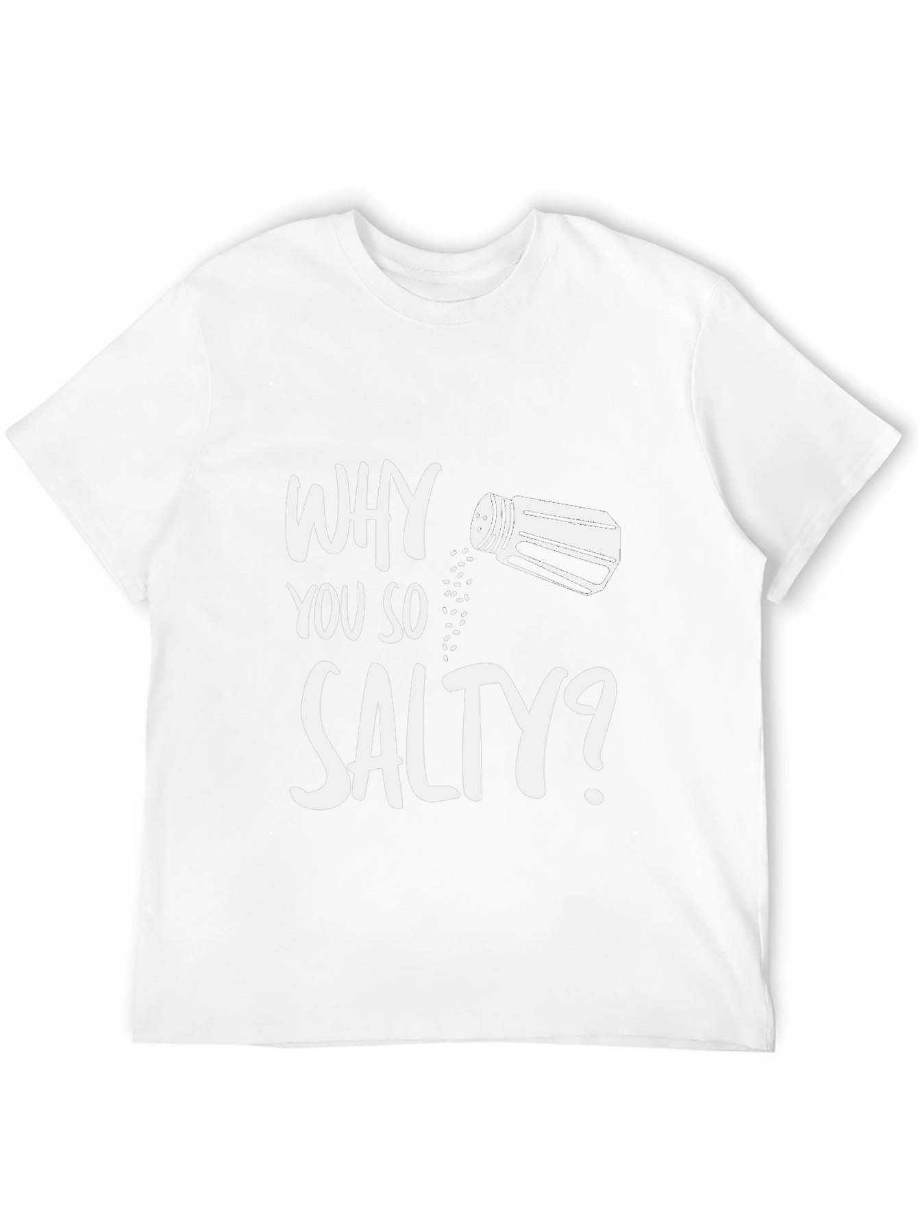 Why You So Salty? Black Graphic T-Shirt