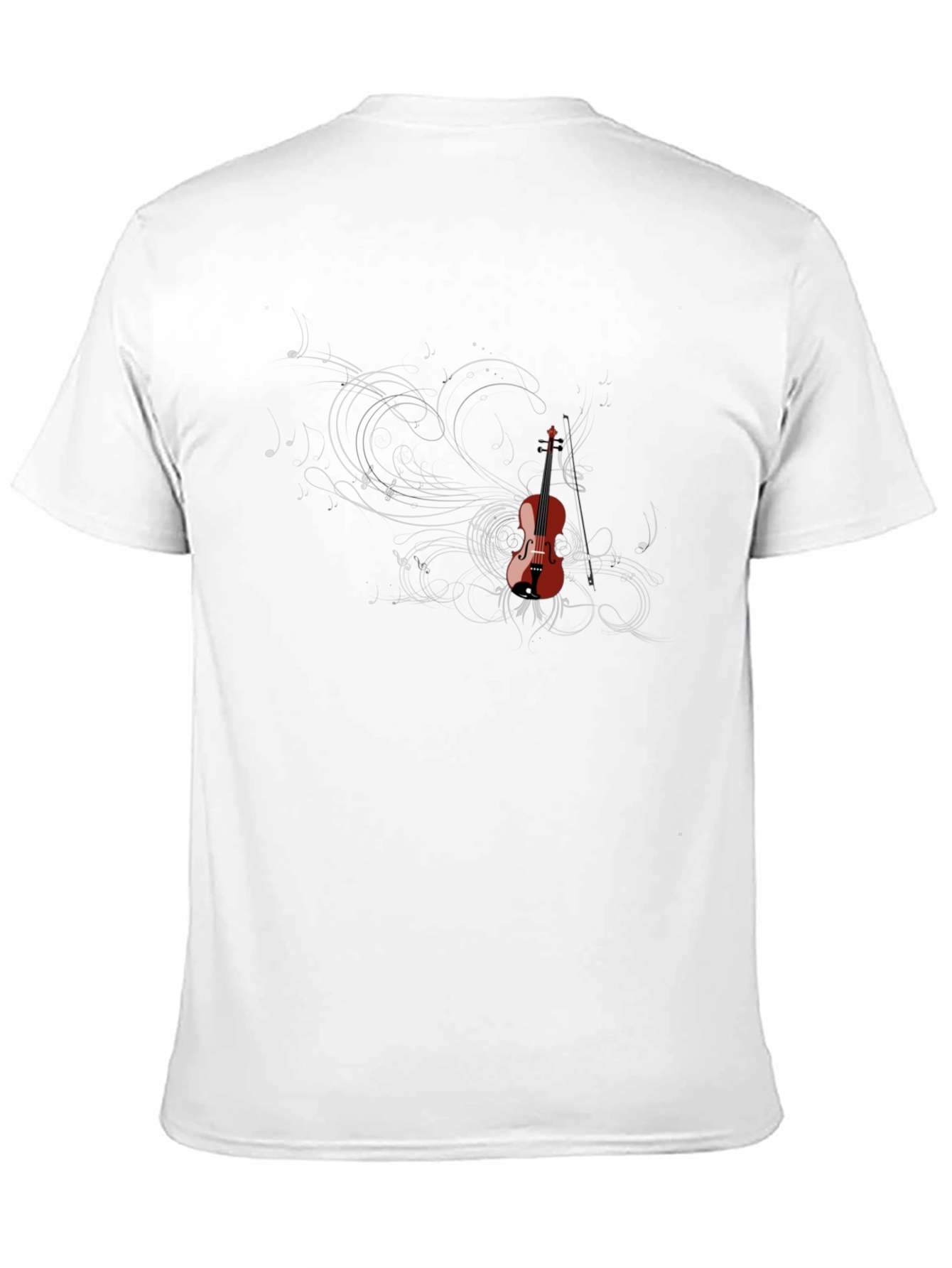 Violin Graphic Tee - Music Lovers Black T-Shirt