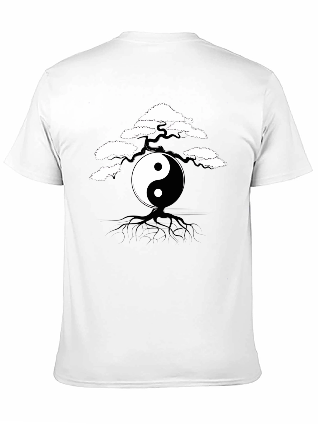 Yin Yang Bonsai Tree Graphic Tee - Unisex