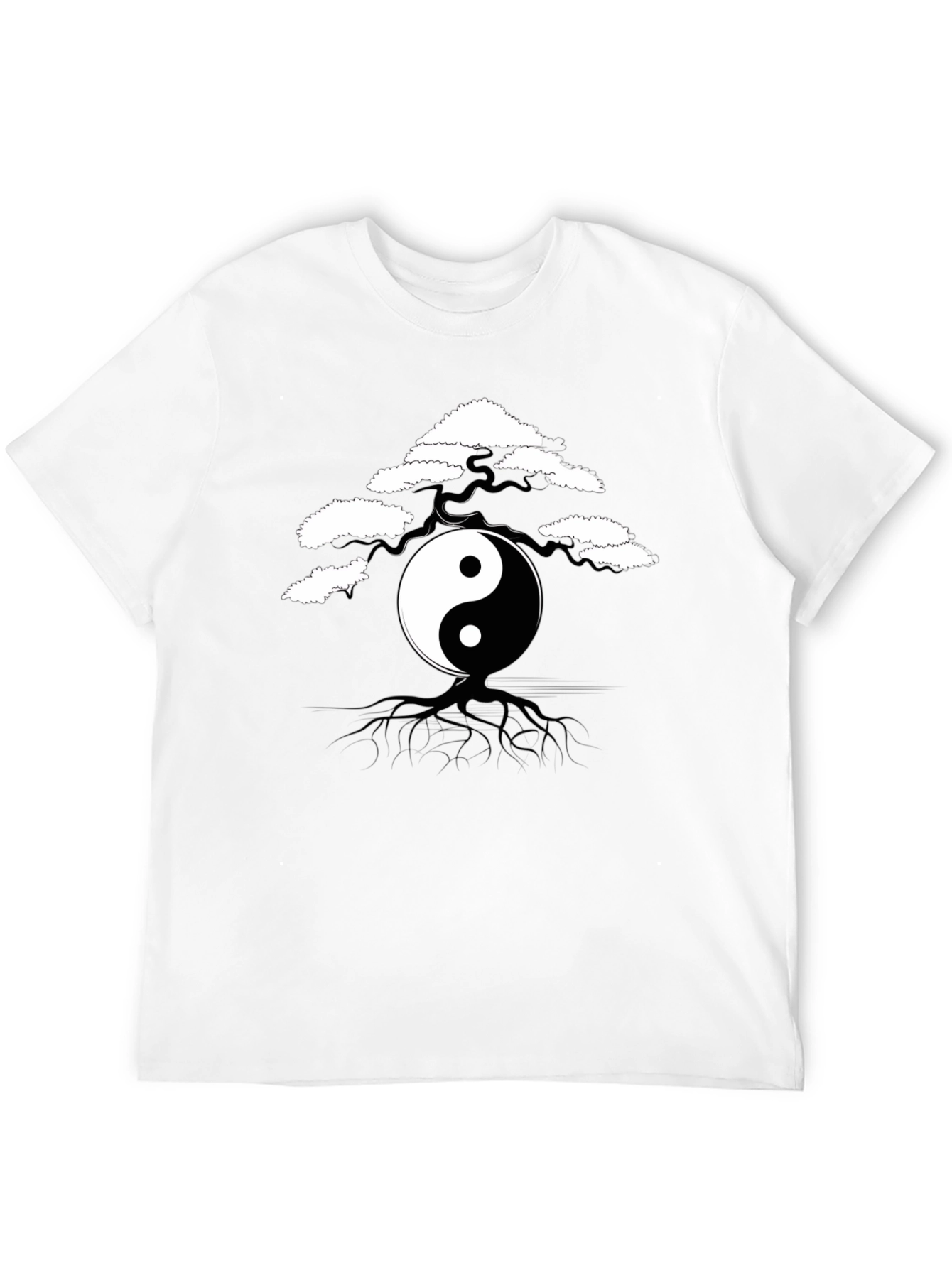 Yin Yang Bonsai Tree Graphic Tee - Unisex