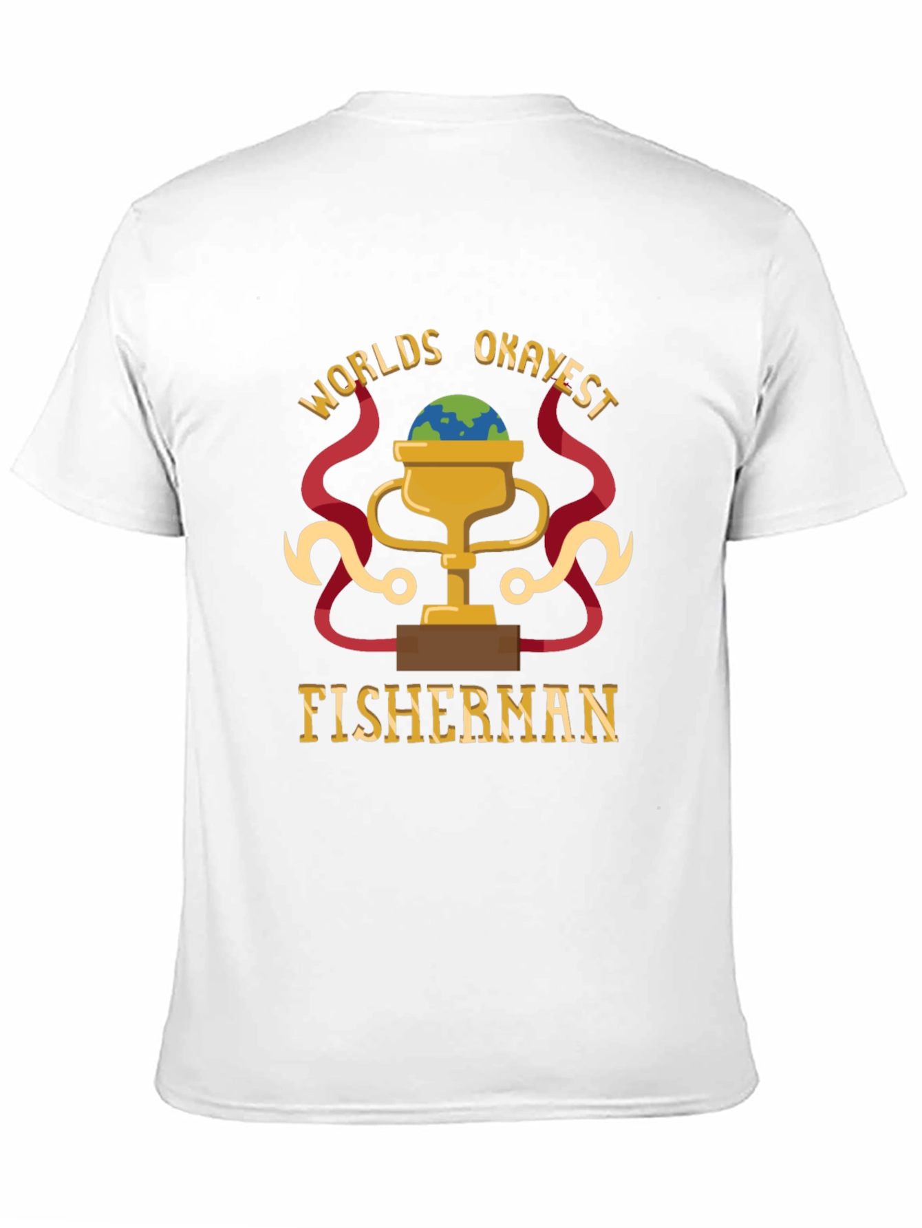 Worlds Okayest Fisherman Graphic T-Shirt