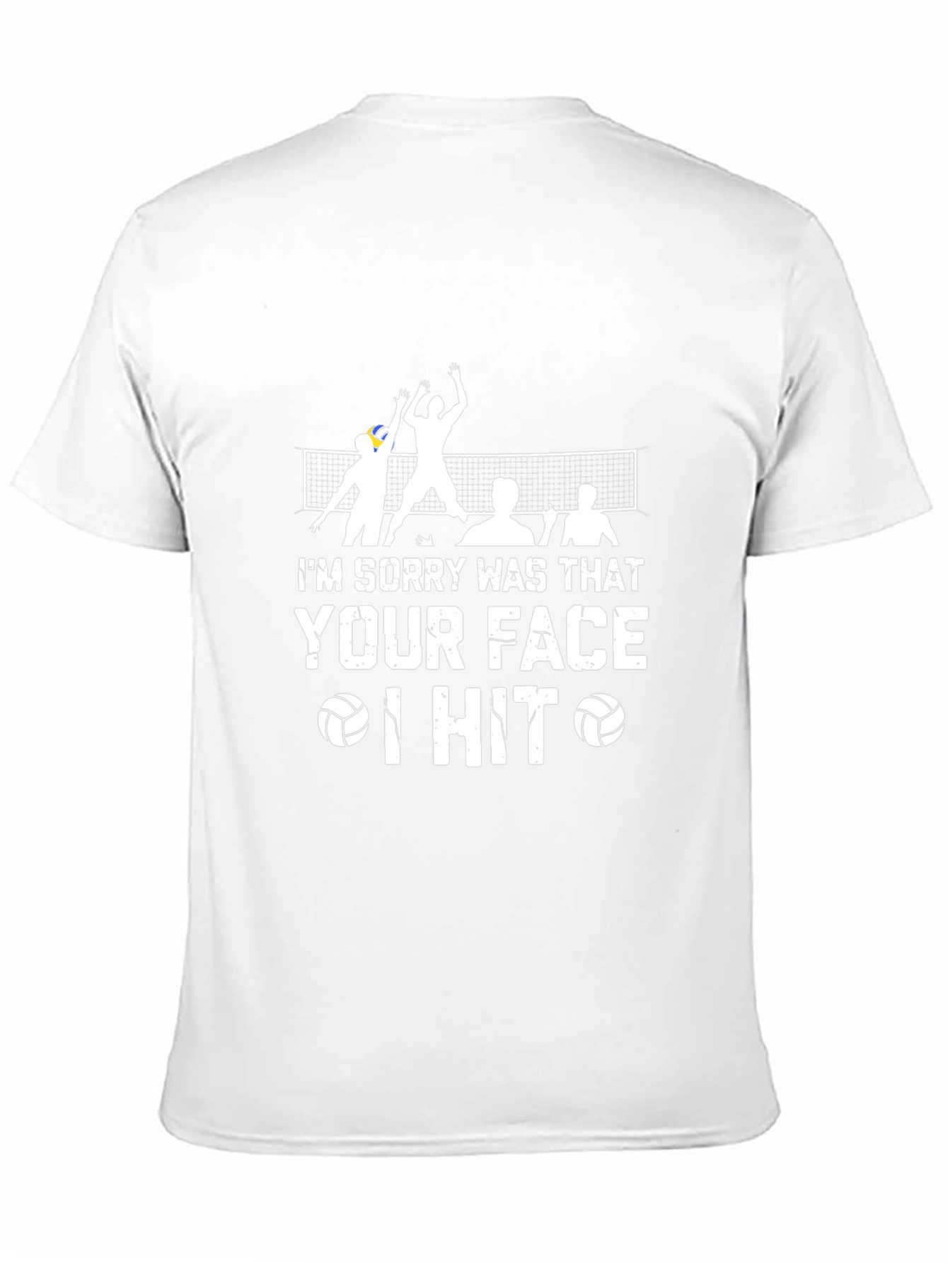 Volleyball Sorry Was That Your Face Black T-Shirt