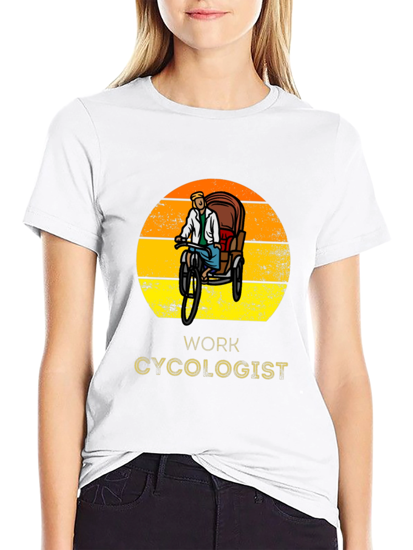 Work Cycologist T-Shirt - Rickshaw Design