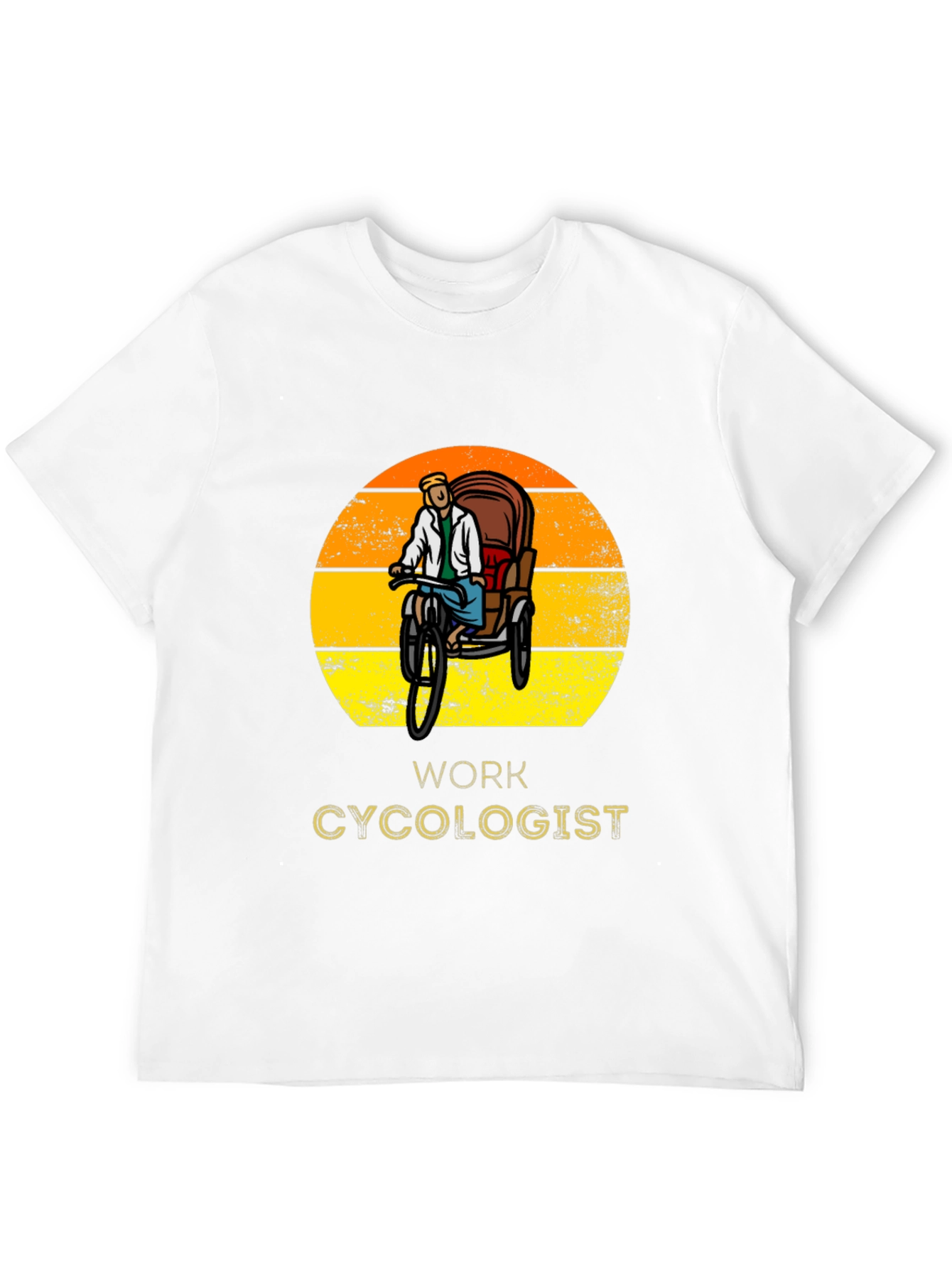 Work Cycologist T-Shirt - Rickshaw Design