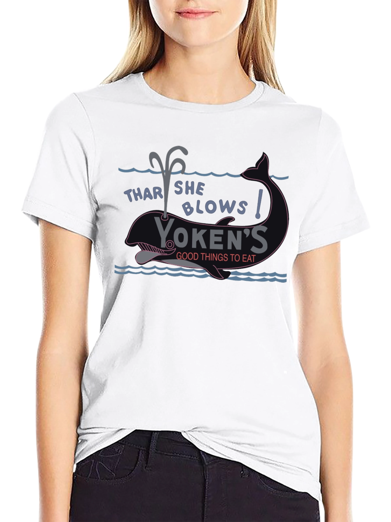 Yokens Thar She Blows Graphic Tee - Black