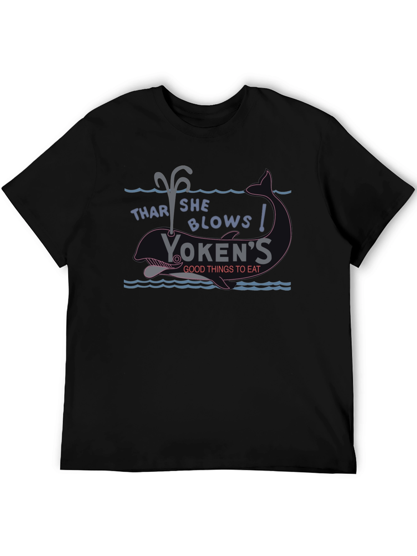 Yokens Thar She Blows Graphic Tee - Black