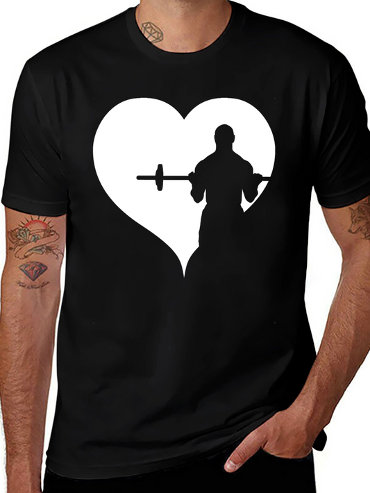 Weightlifting Heart T-Shirt - Black
