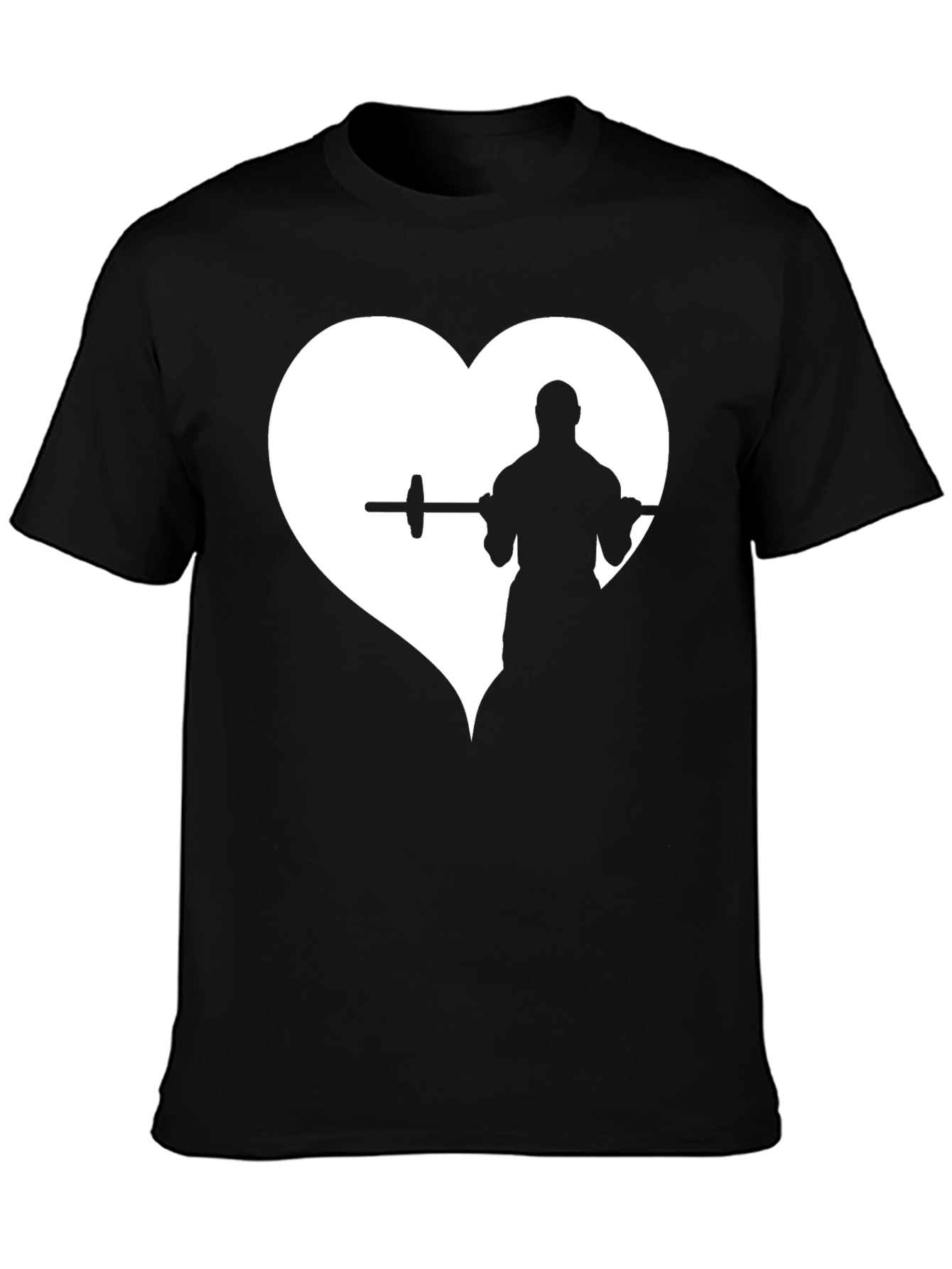Weightlifting Heart T-Shirt - Black