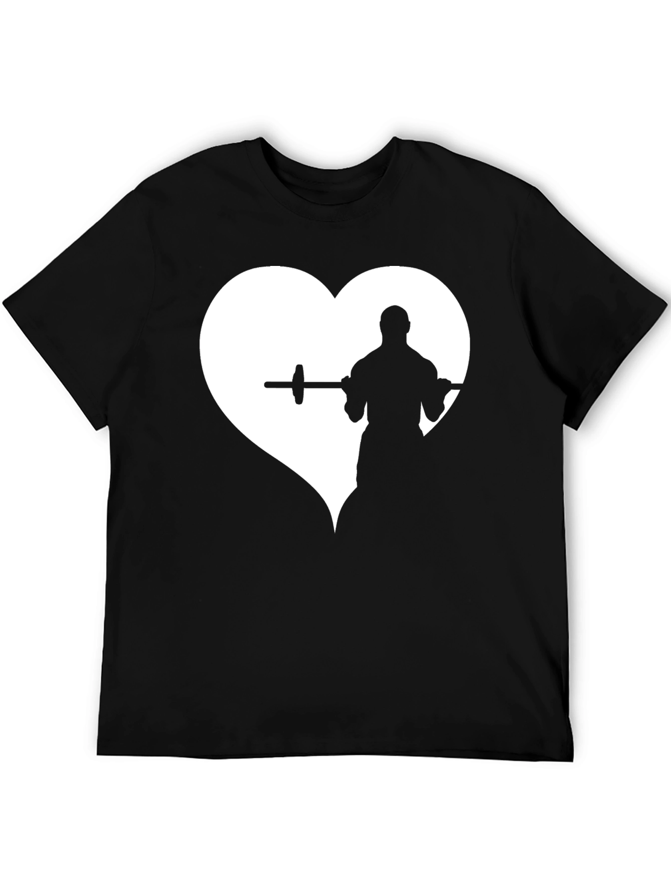 Weightlifting Heart T-Shirt - Black