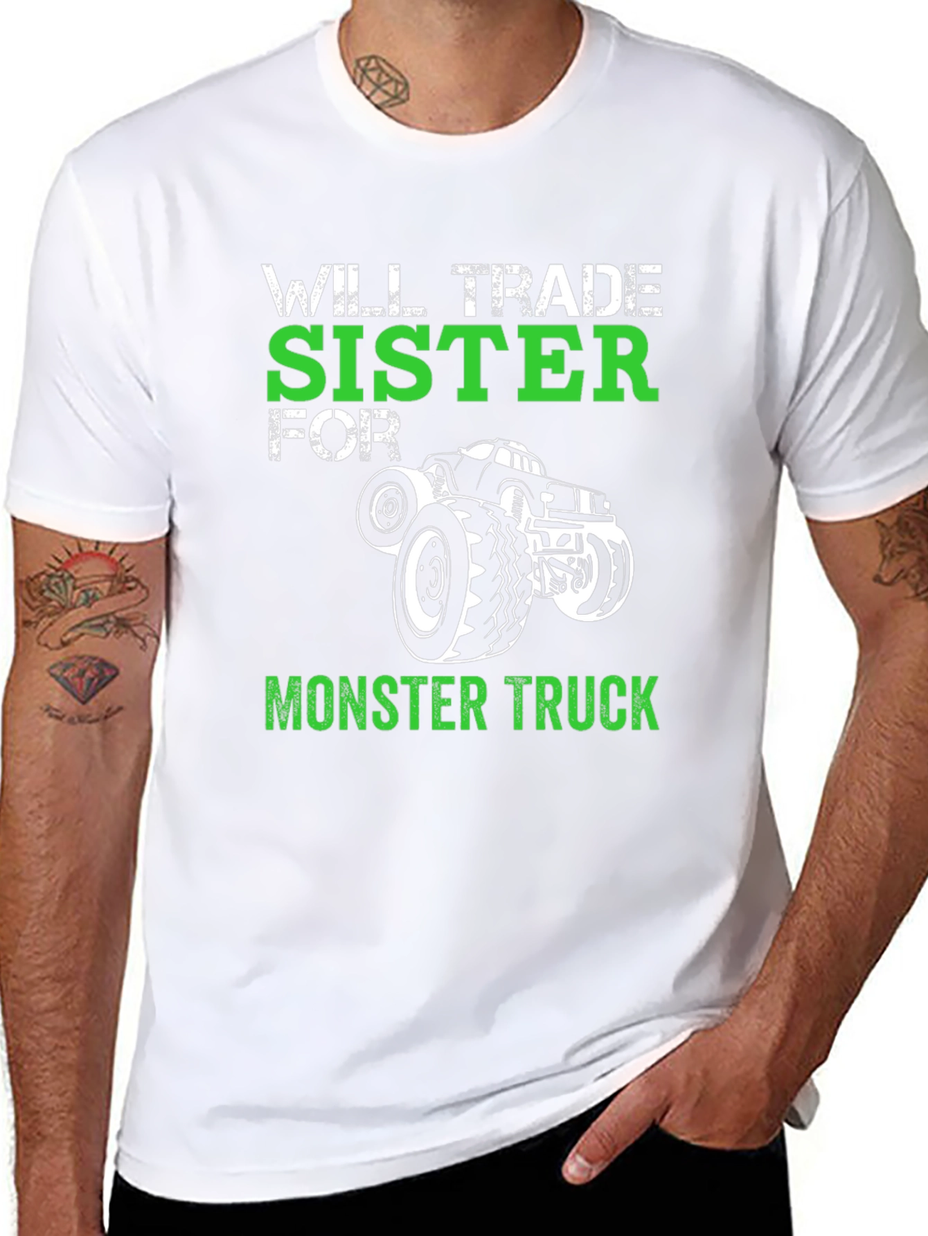 Will Trade Sister for Monster Truck Tee