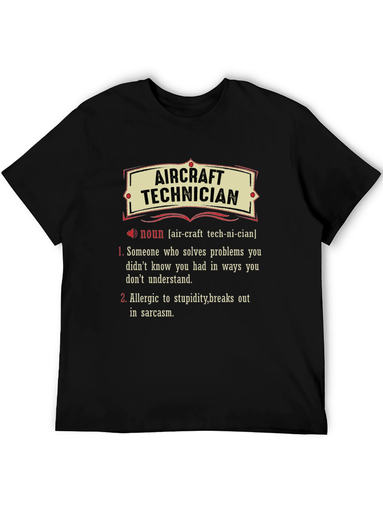 Aircraft Technician Definition T-Shirt