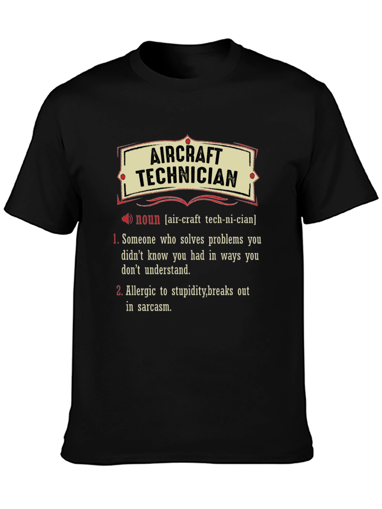 Aircraft Technician Definition T-Shirt