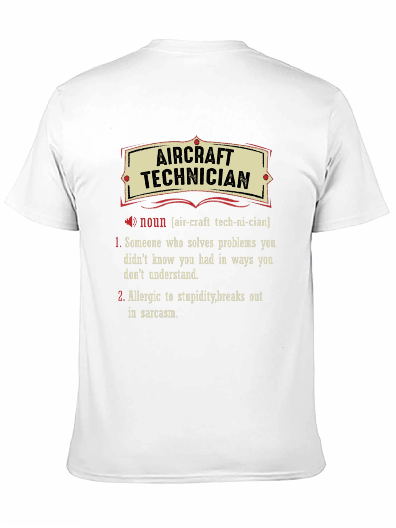 Aircraft Technician Definition T-Shirt