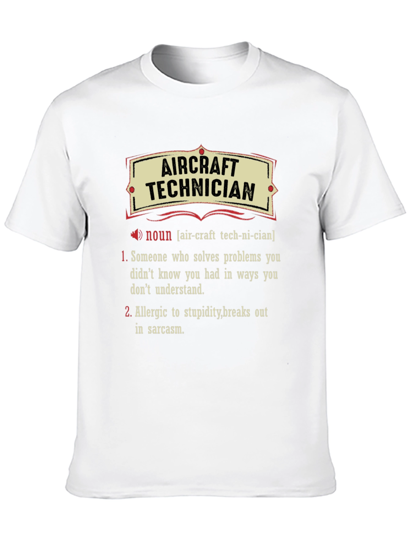 Aircraft Technician Definition T-Shirt