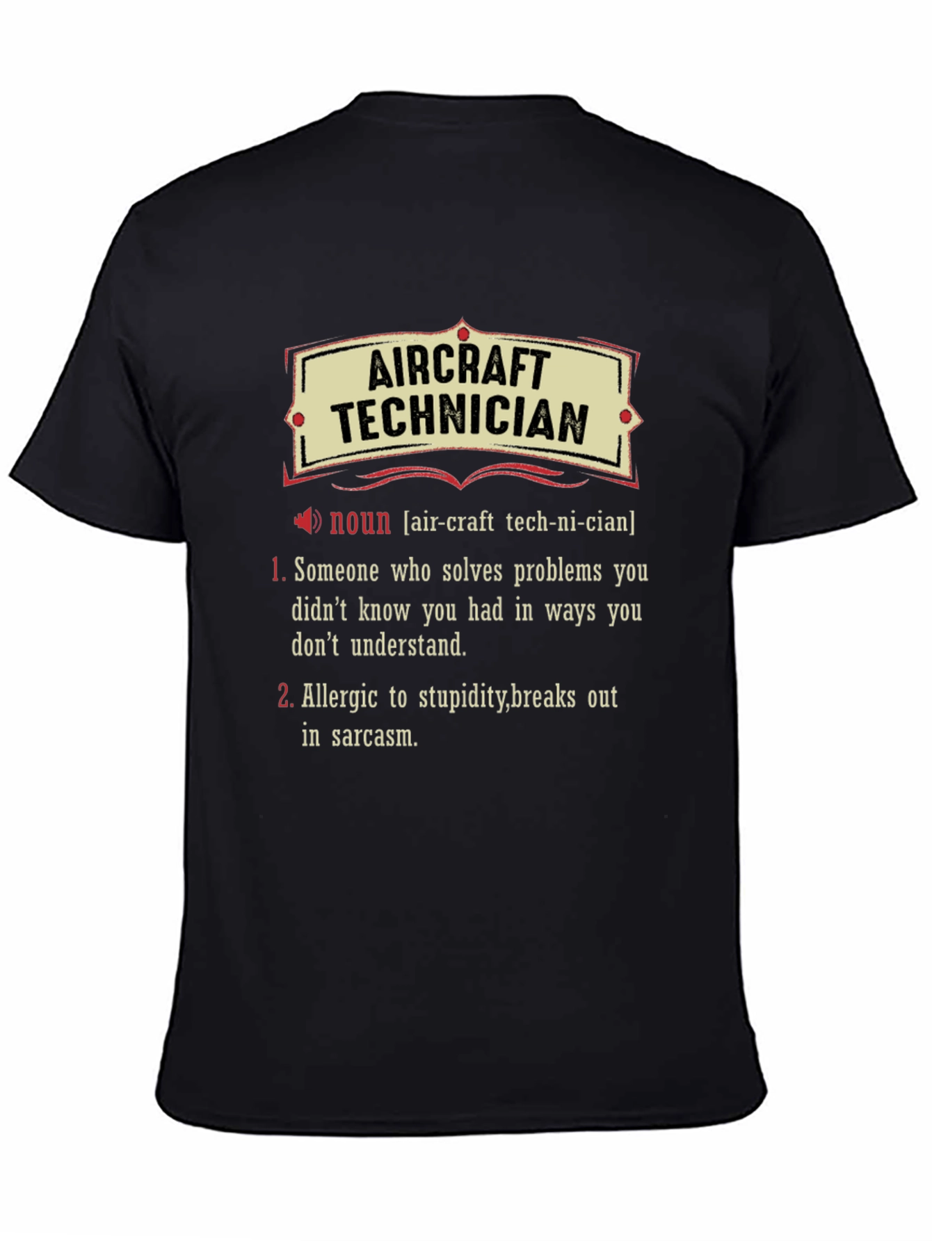 Aircraft Technician Definition T-Shirt