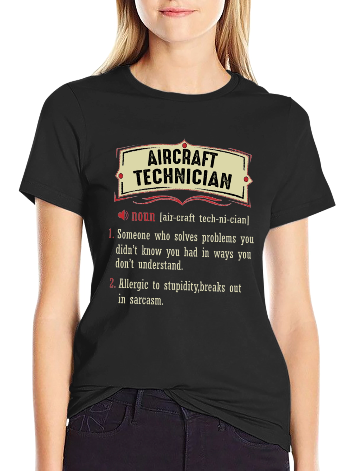 Aircraft Technician Definition T-Shirt