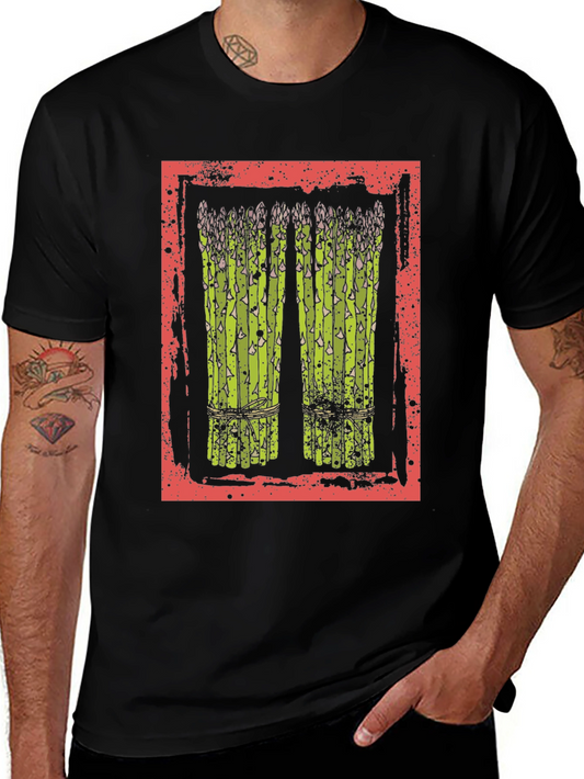 Asparagus Graphic Tee - Trendy Foodie T-Shirt