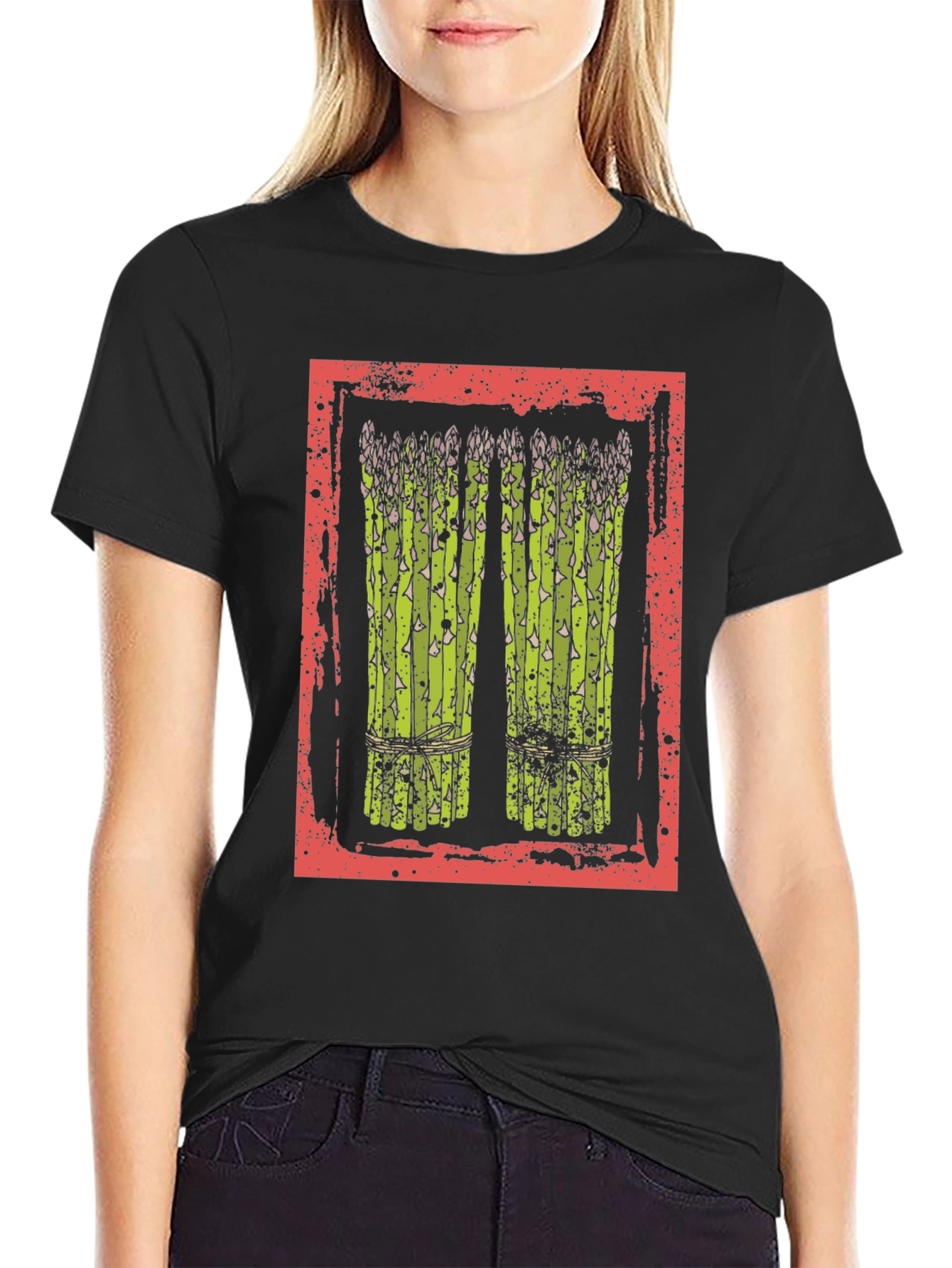Asparagus Graphic Tee - Trendy Foodie T-Shirt