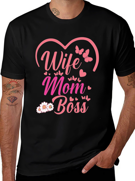 Wife Mom Boss Graphic Tee