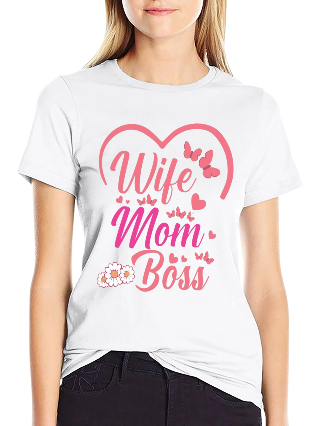 Wife Mom Boss Graphic Tee
