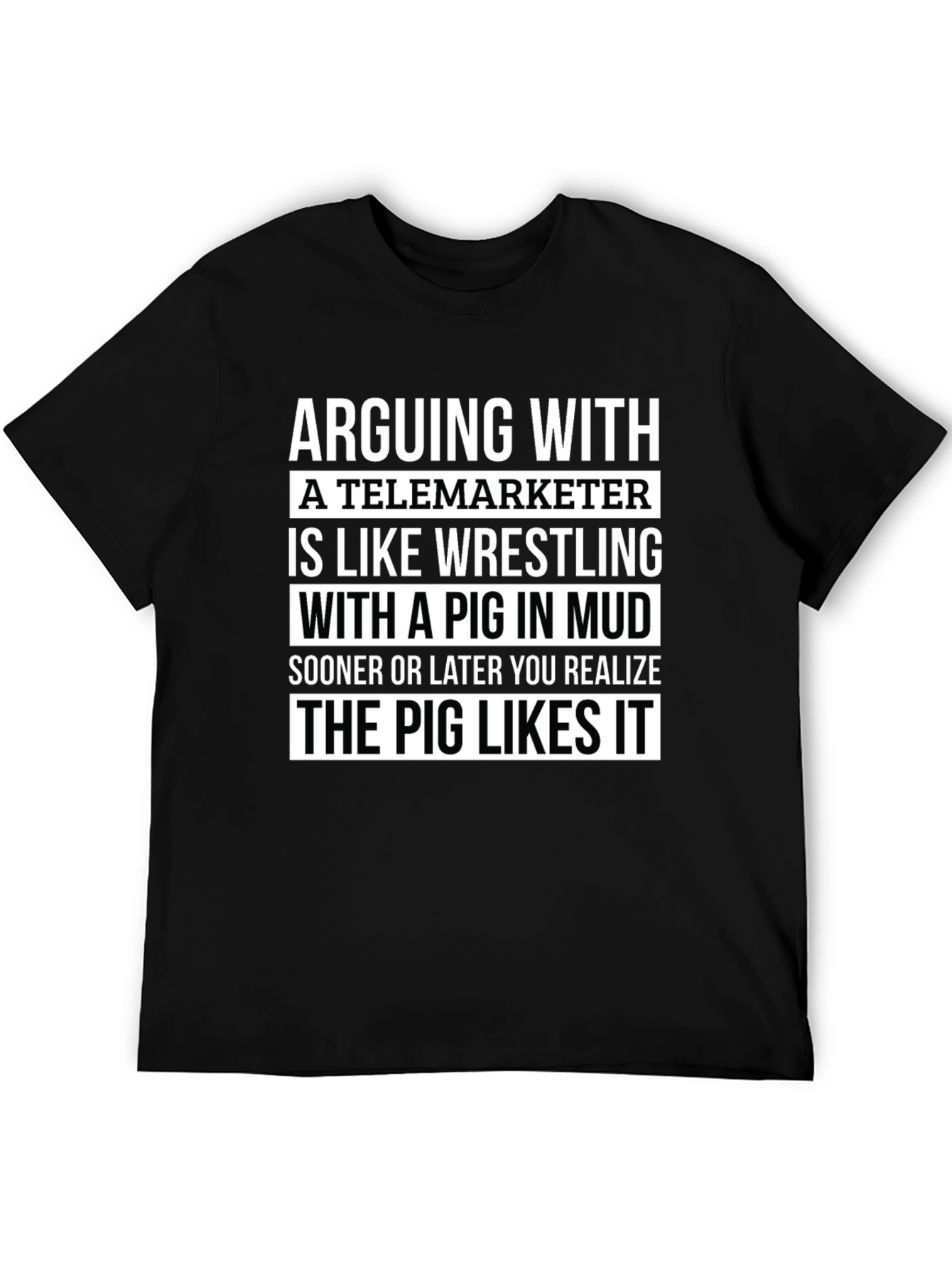 Arguing with Telemarketer Graphic Tee