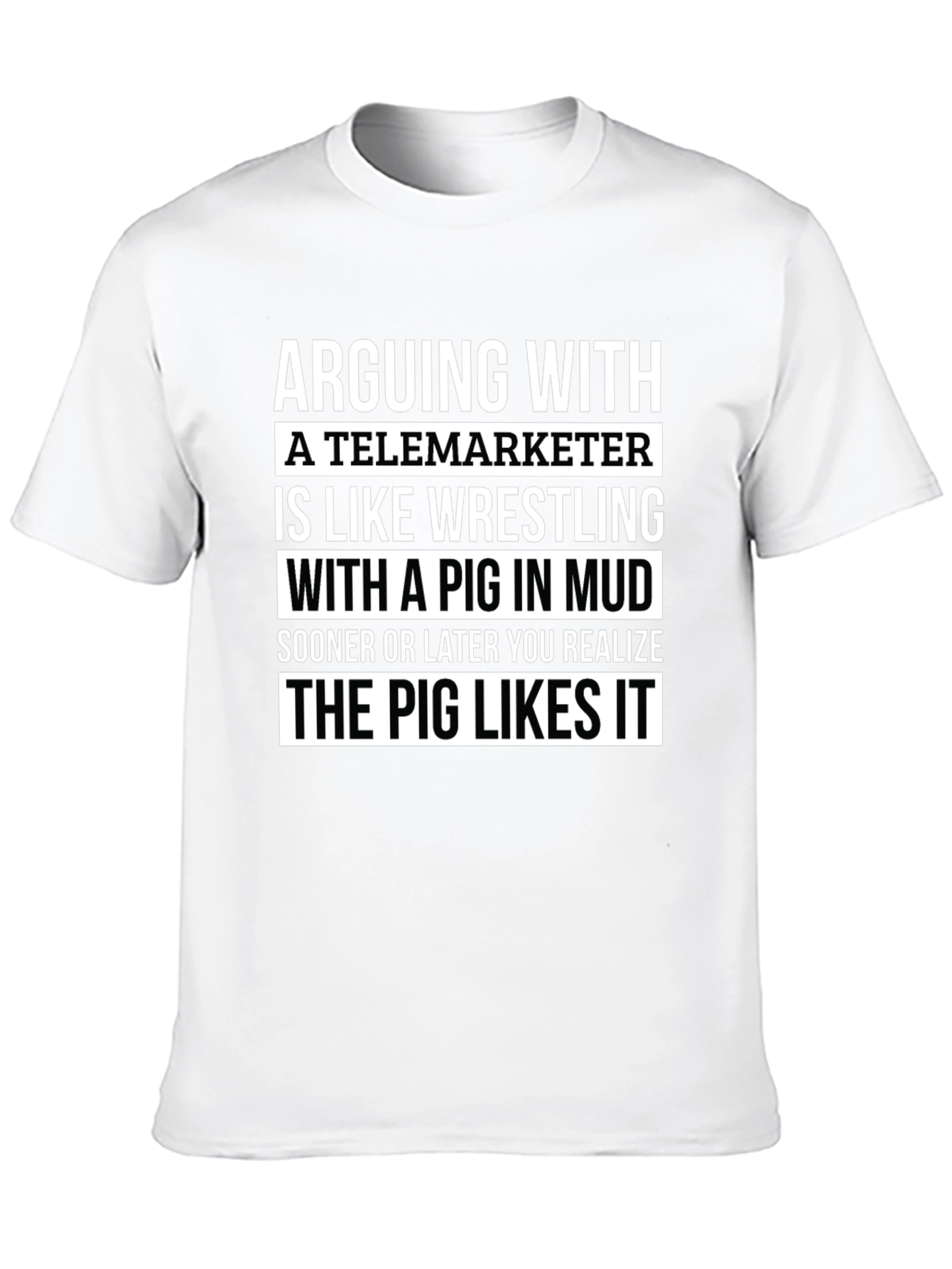 Arguing with Telemarketer Graphic Tee