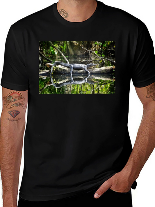 Alligator Reflection Graphic T-Shirt
