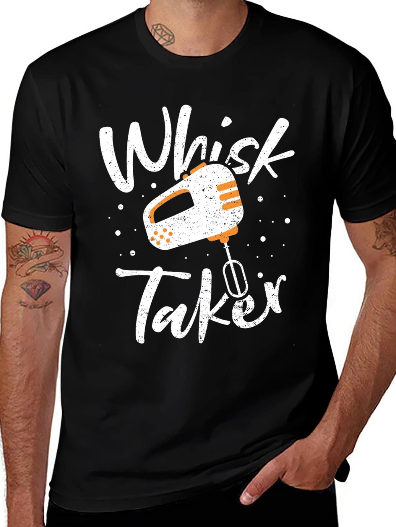 Whisk Taker Graphic Tee - Baking Humor T-Shirt