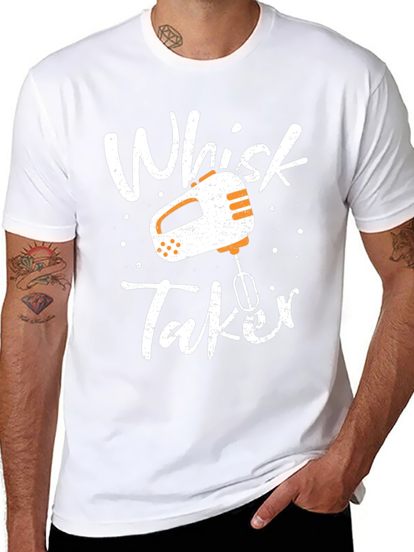 Whisk Taker Graphic Tee - Baking Humor T-Shirt