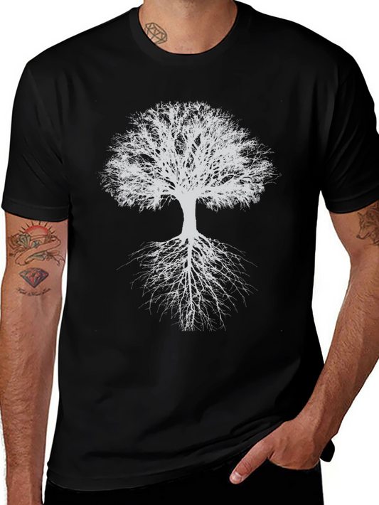 Abstract Tree Graphic T-Shirt