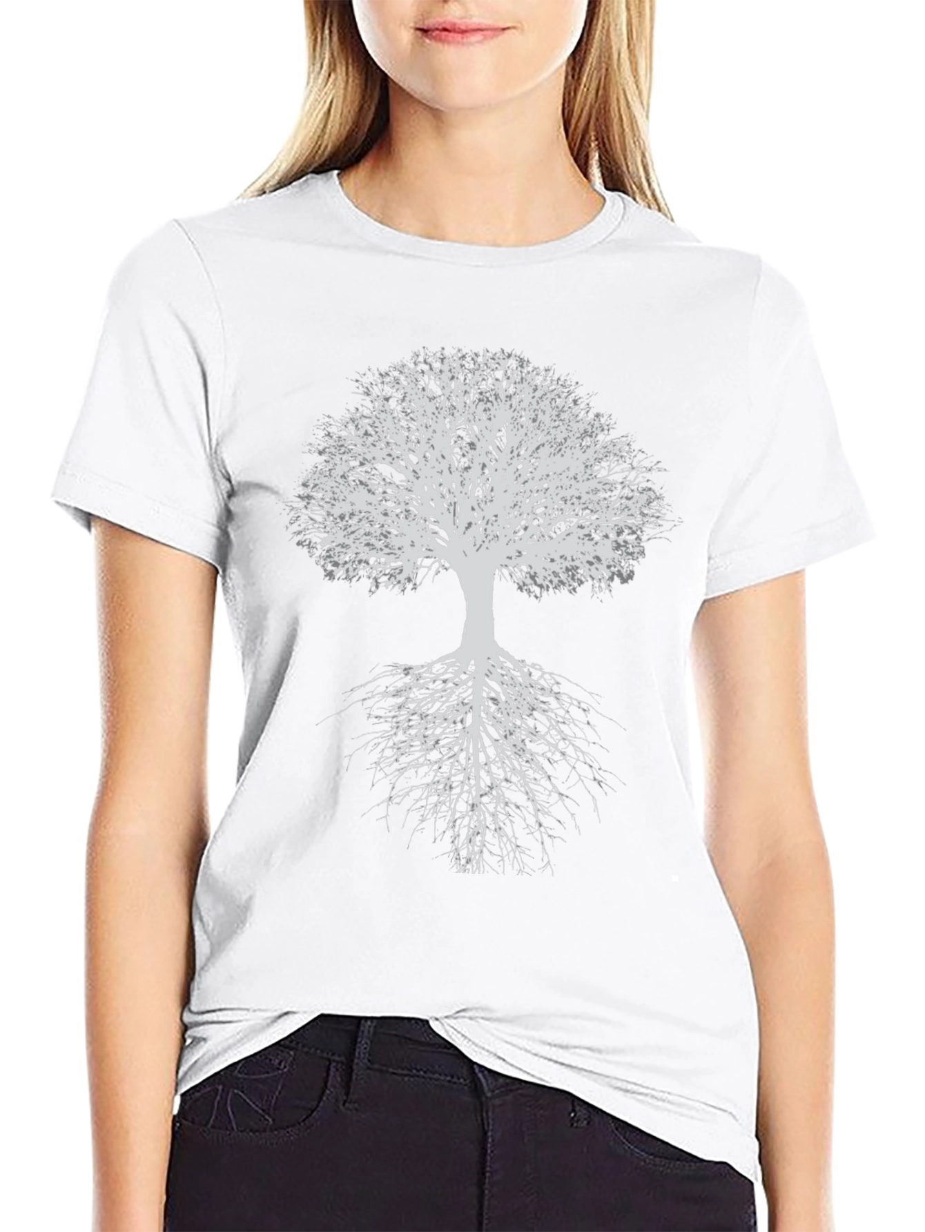 Abstract Tree Graphic T-Shirt