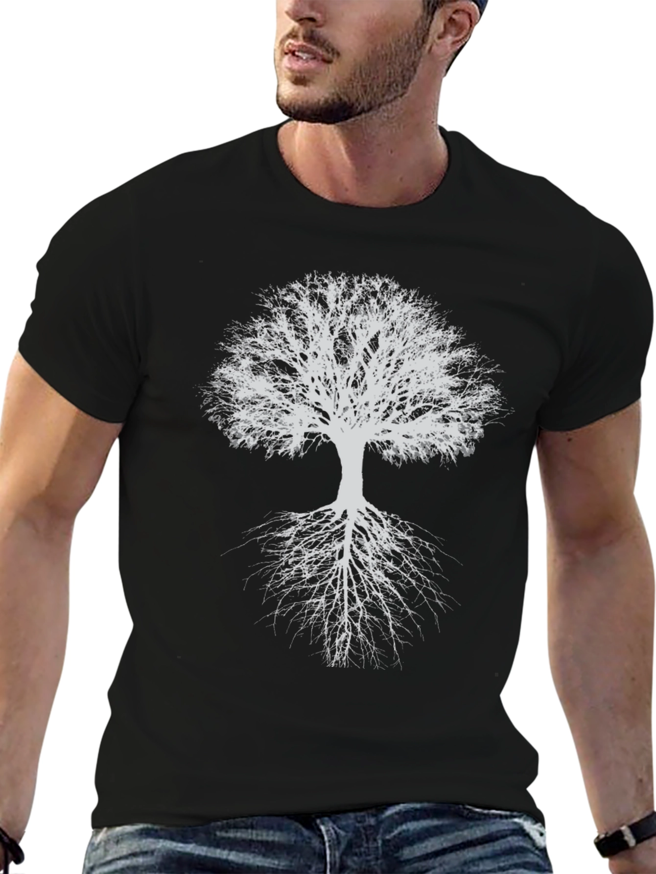 Abstract Tree Graphic T-Shirt