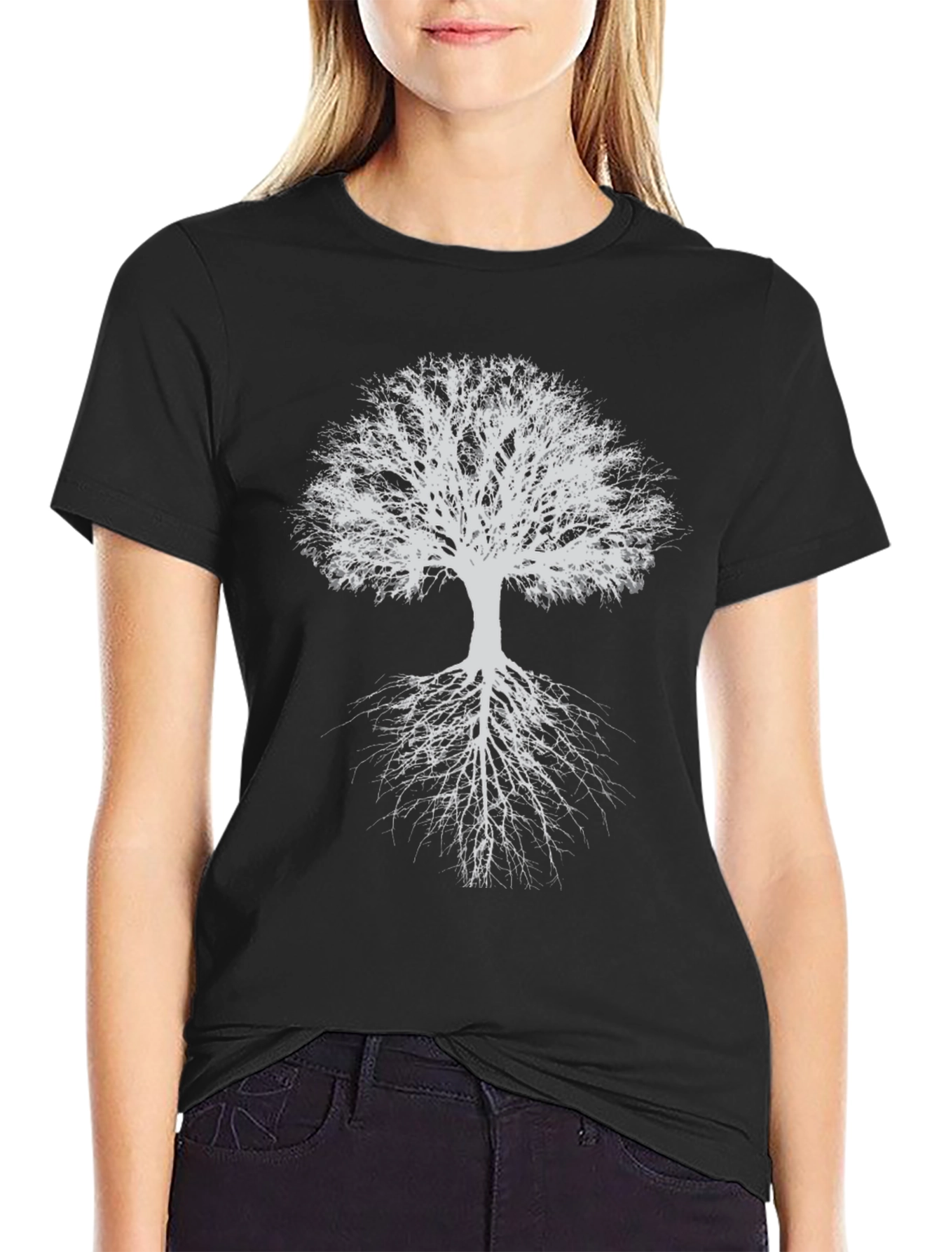 Abstract Tree Graphic T-Shirt