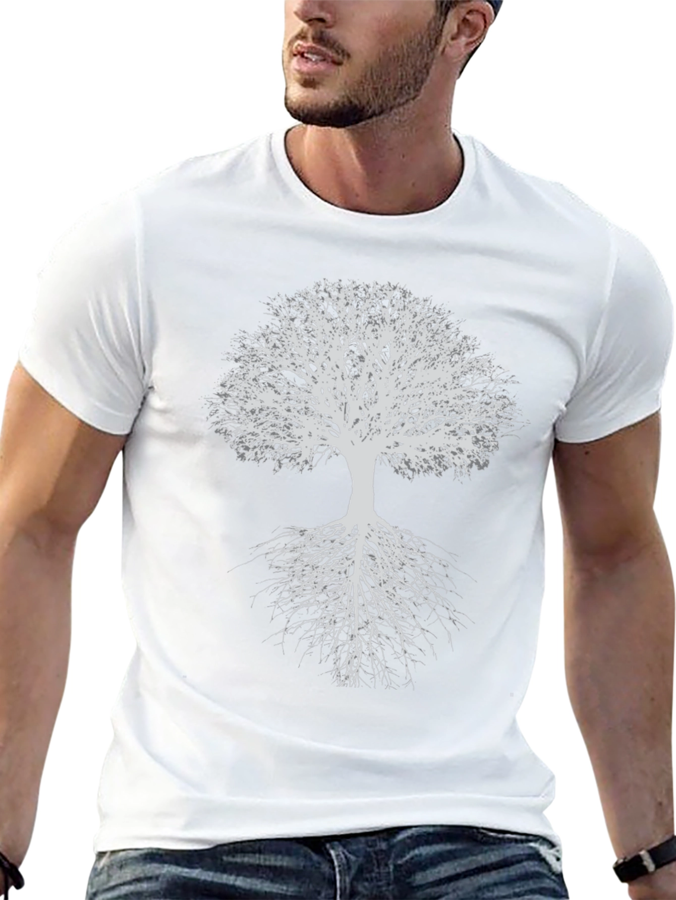 Abstract Tree Graphic T-Shirt