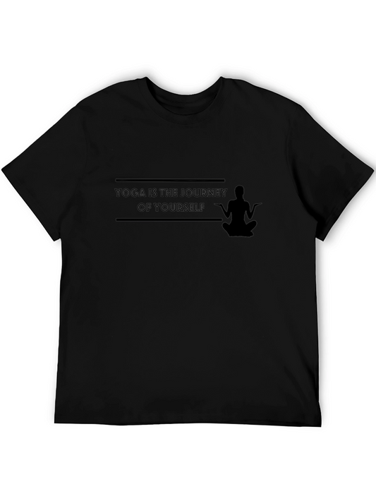 Yoga Journey Graphic Tee - Black
